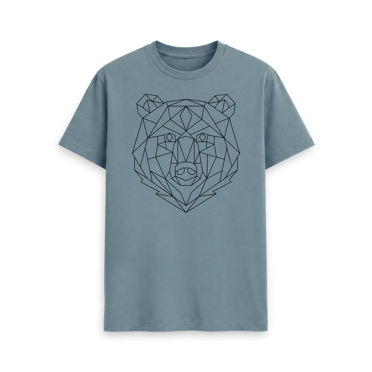 Stone Blue Printed T-shirt Front