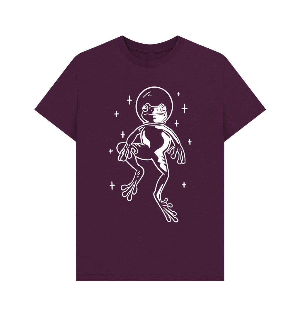 Purple Printed T-shirt Front