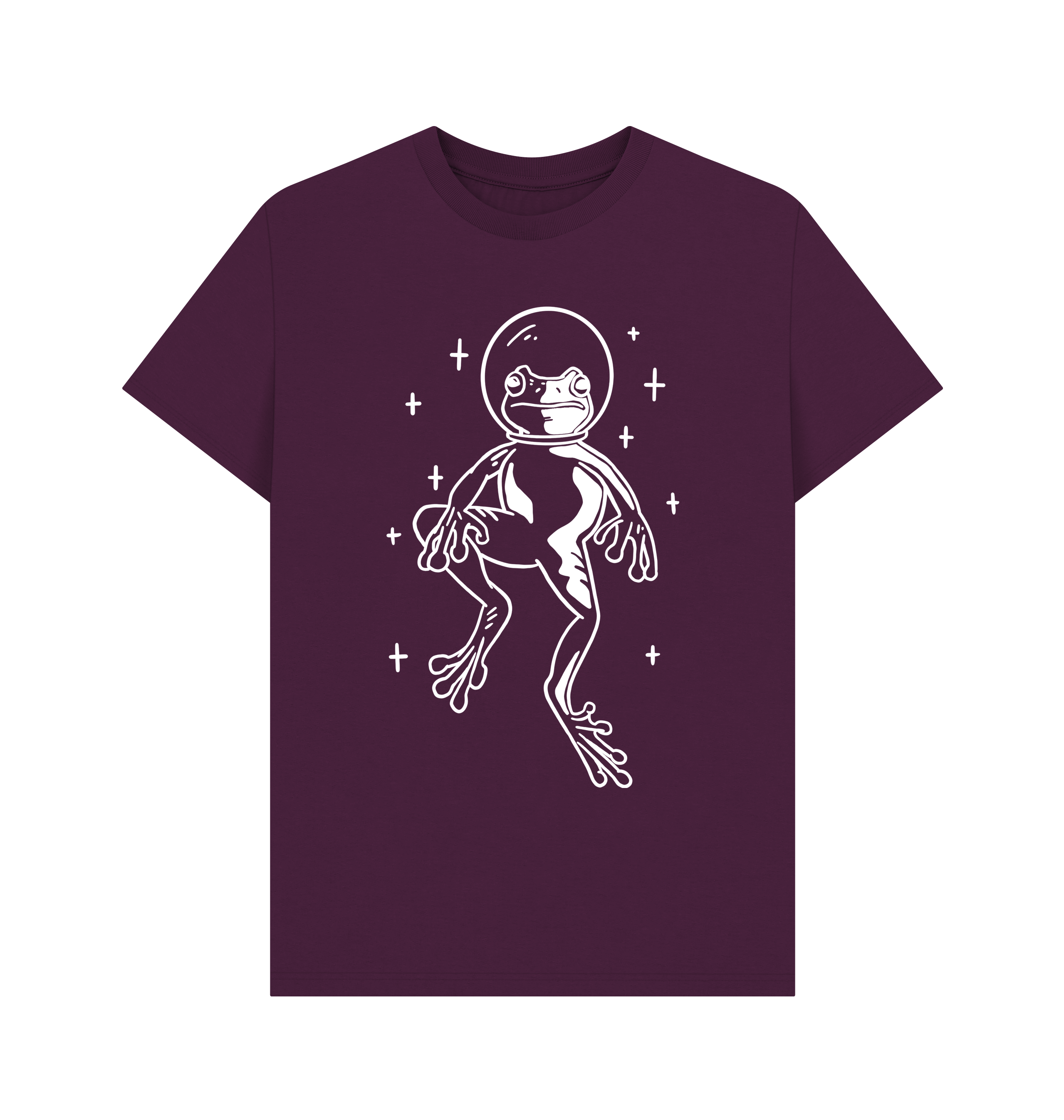 Purple Printed T-shirt Front