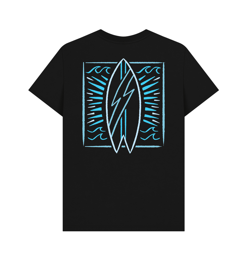 Black Printed T-shirt Back