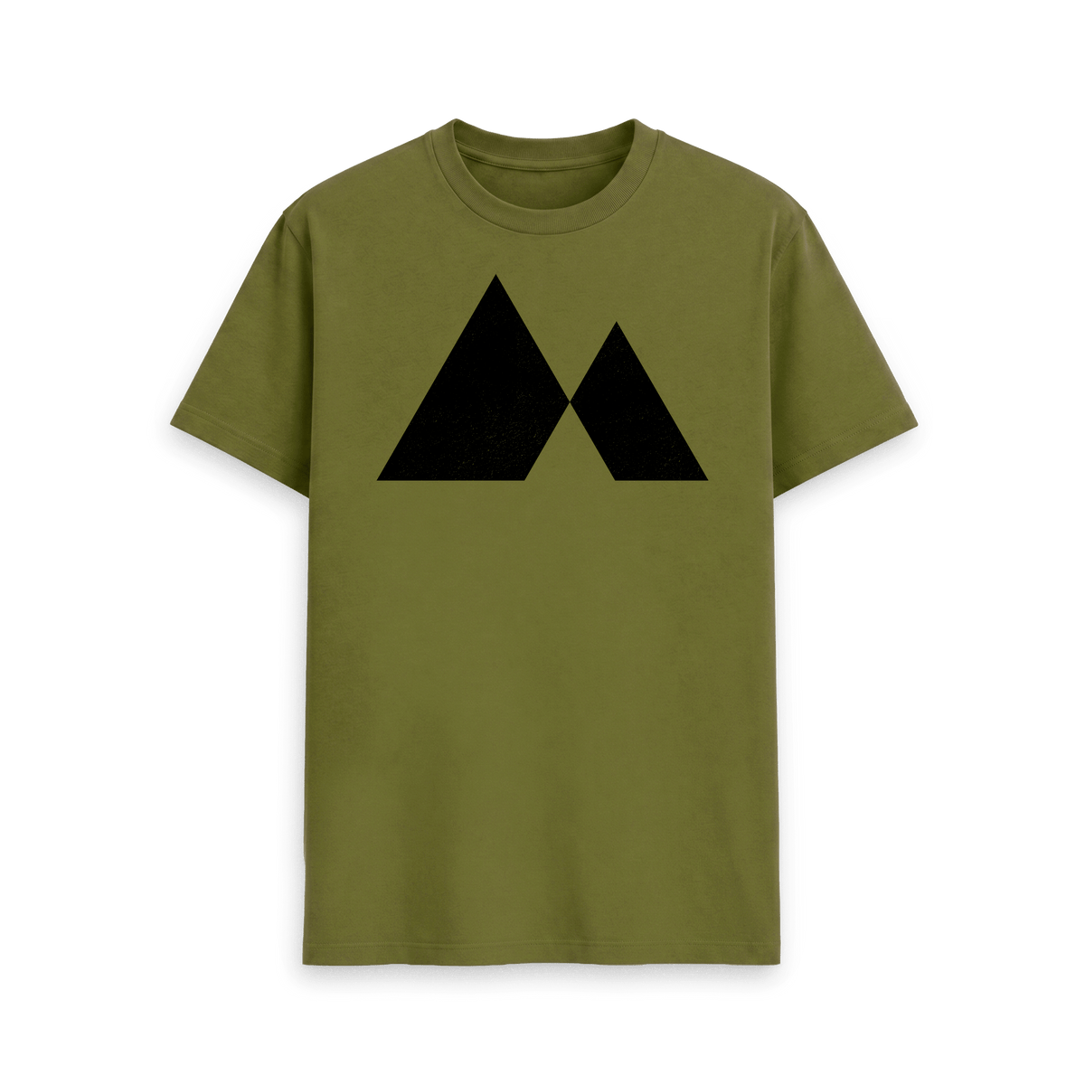 Moss Green Printed T-shirt Front