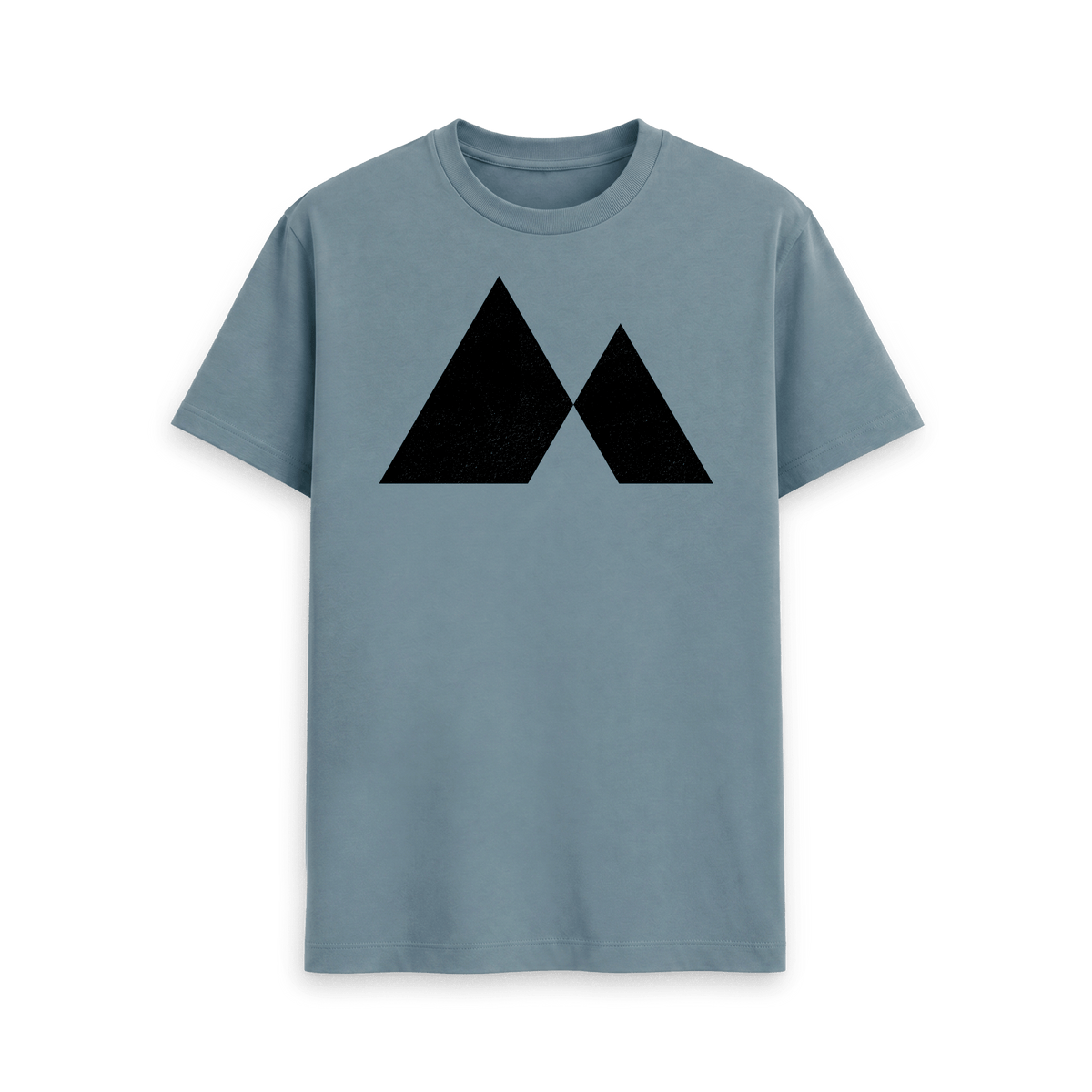 Stone Blue Printed T-shirt Front