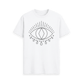 White Printed T-shirt Front