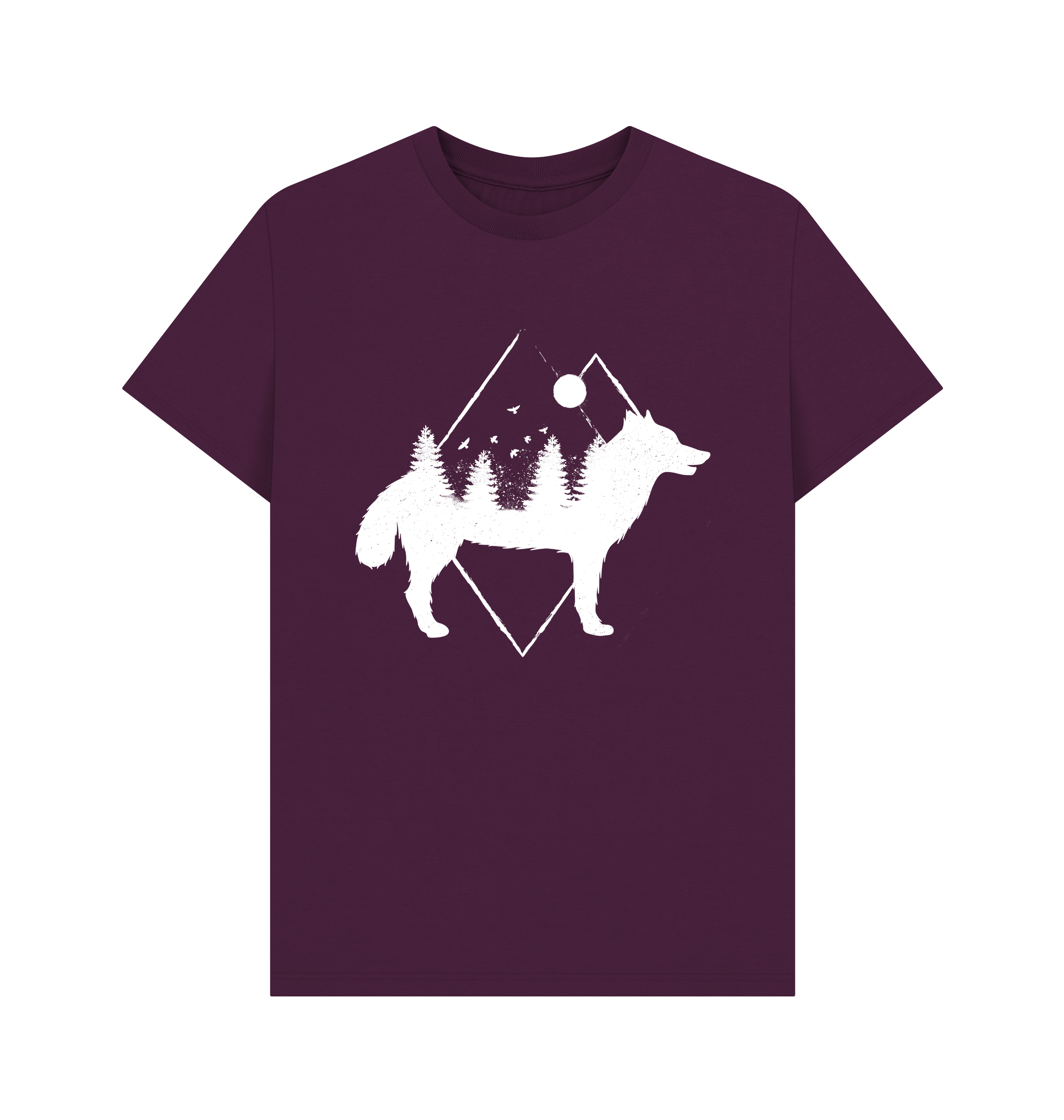 Purple Printed T-shirt Front