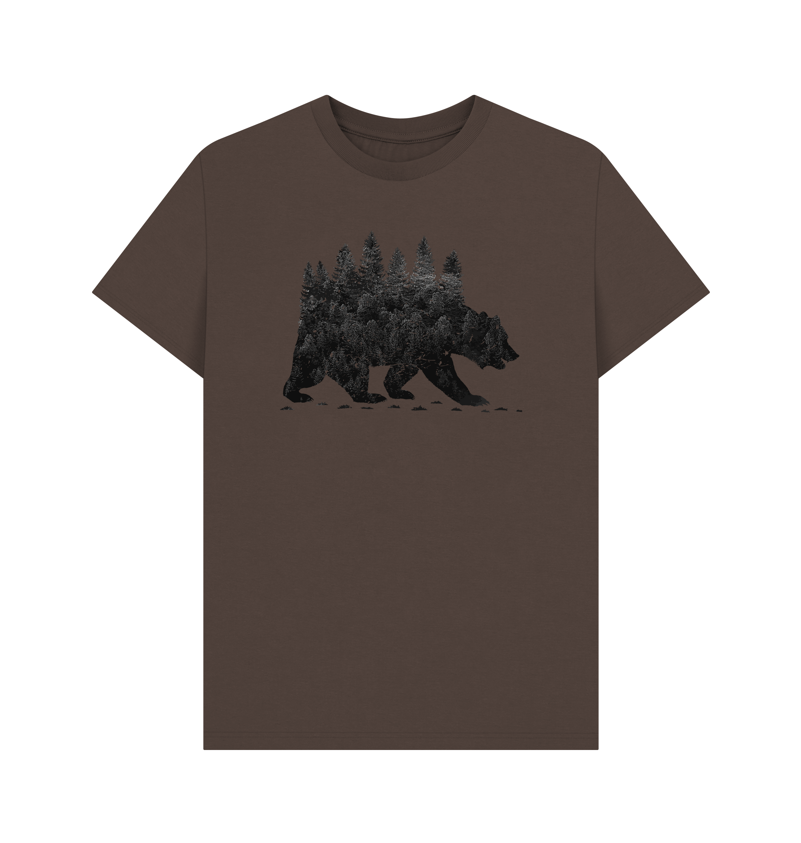 Chocolate Printed T-shirt Front
