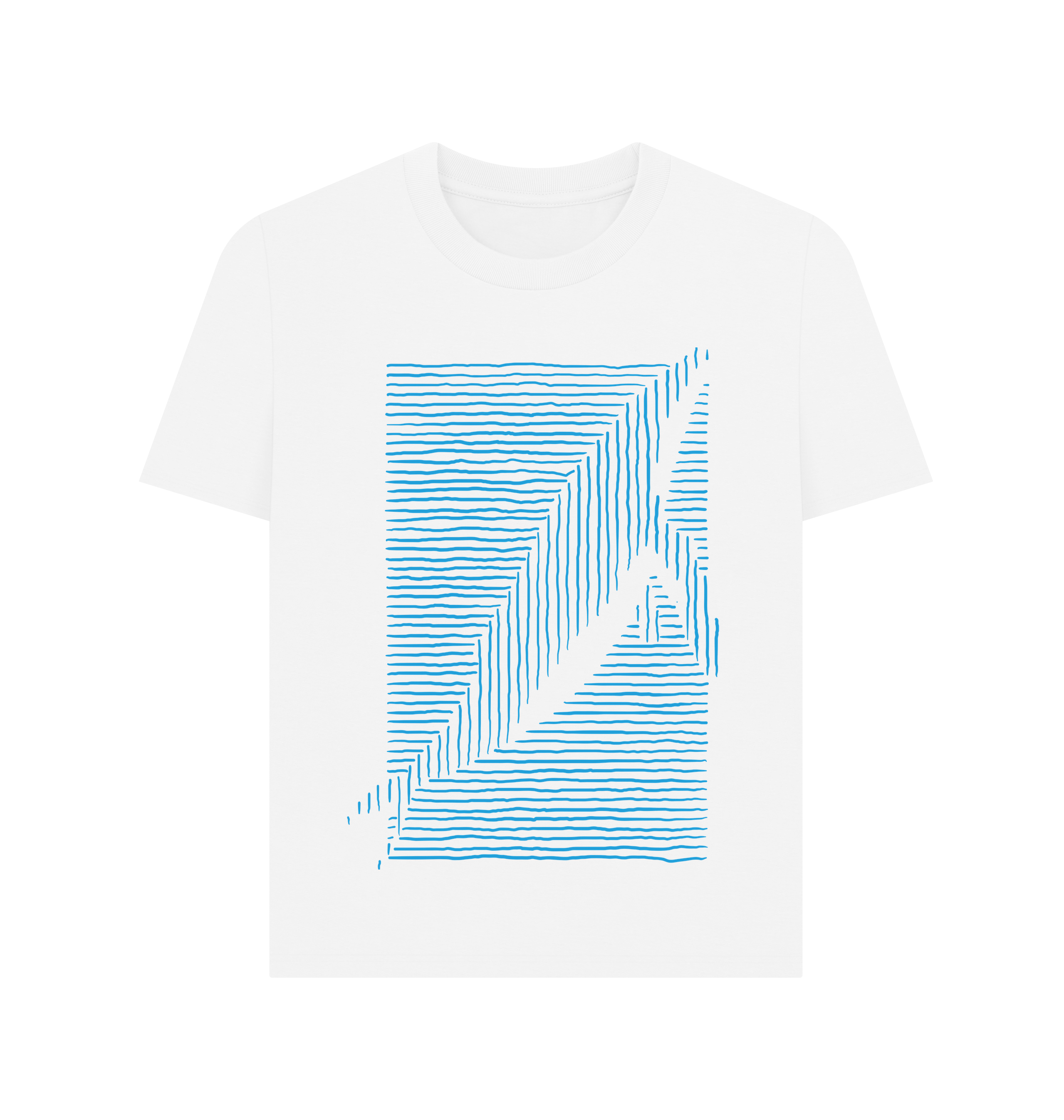 White Printed T-shirt Front