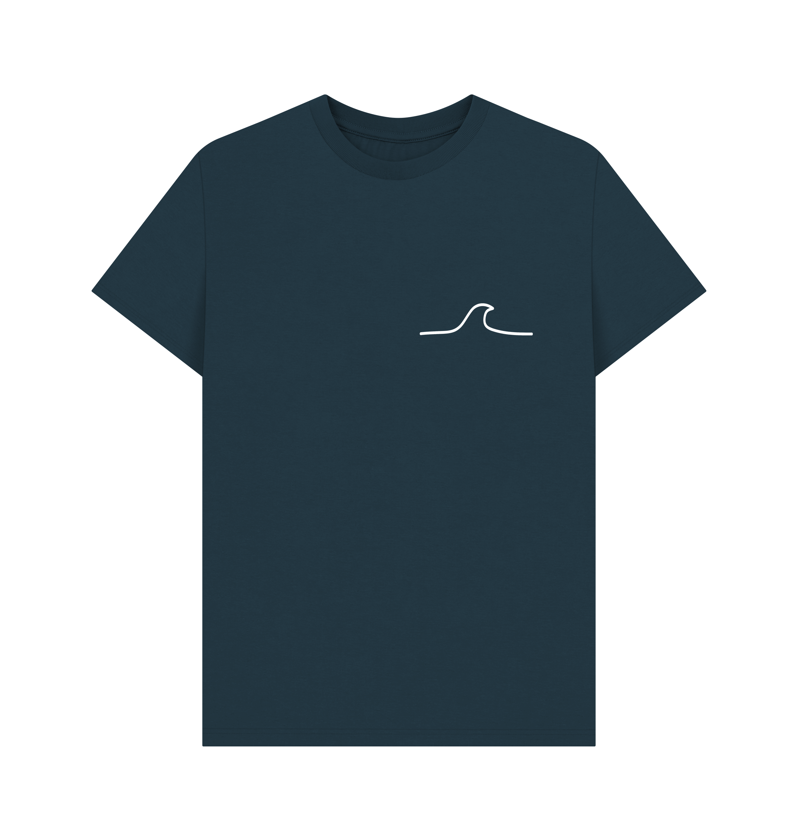 Denim Blue Printed T-shirt Front