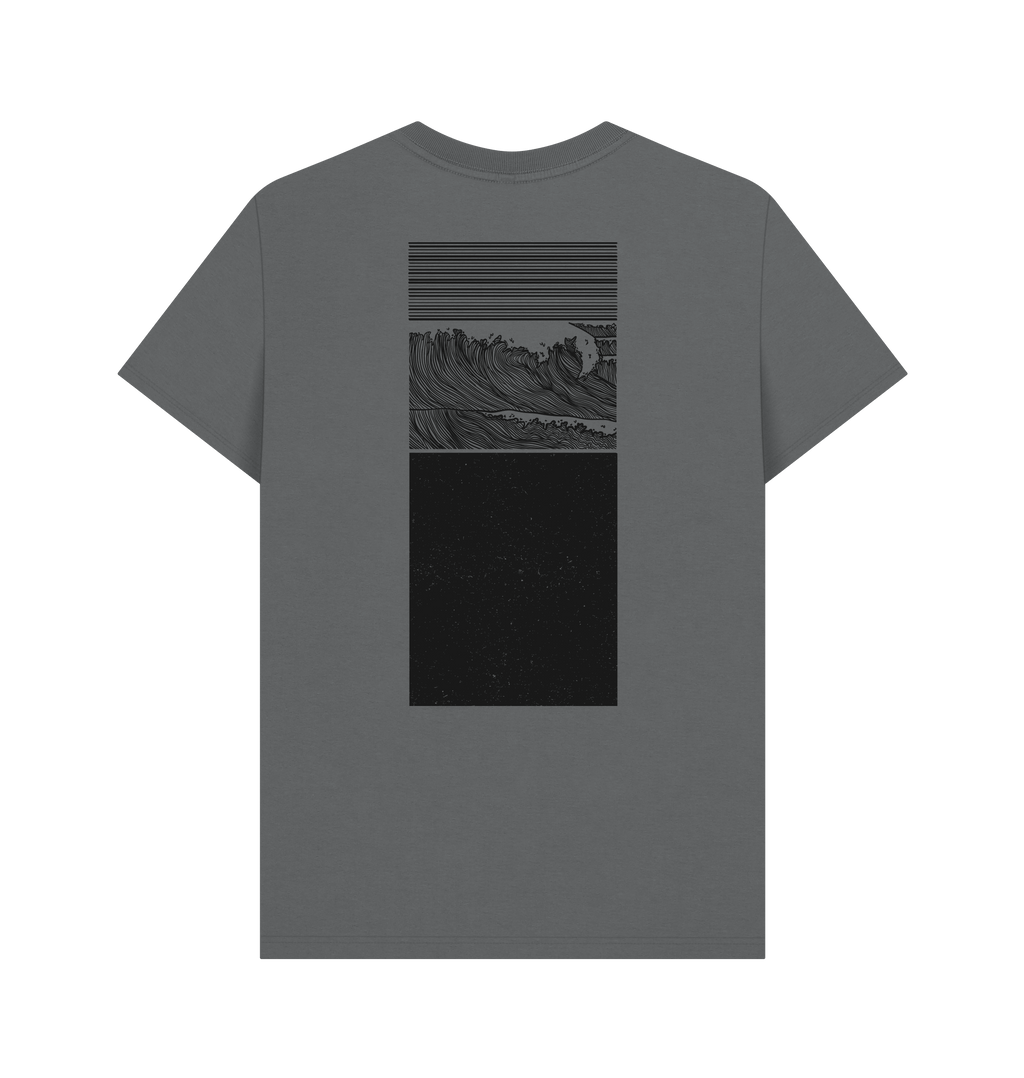 Slate Grey Printed T-shirt Back