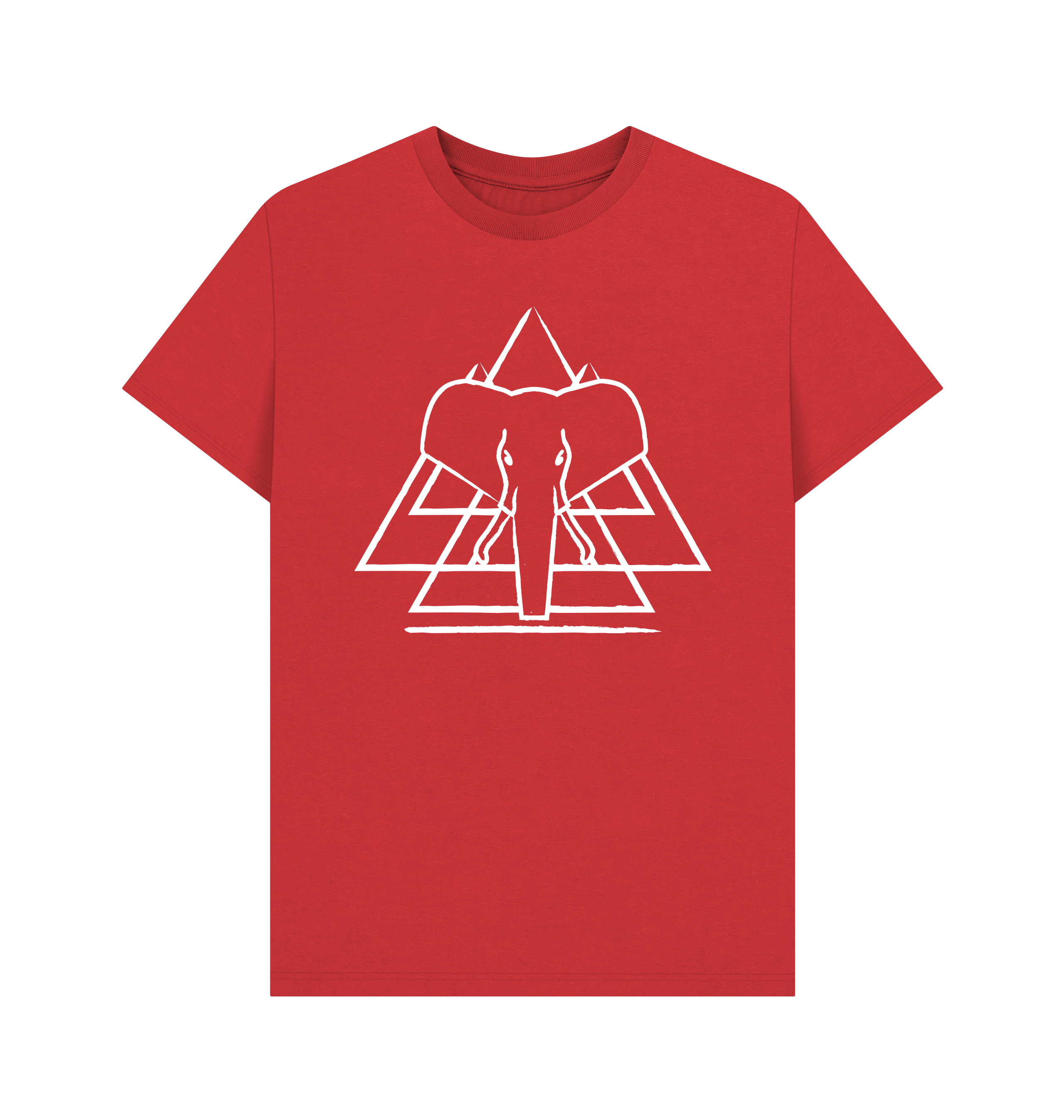 Red Printed T-shirt Front