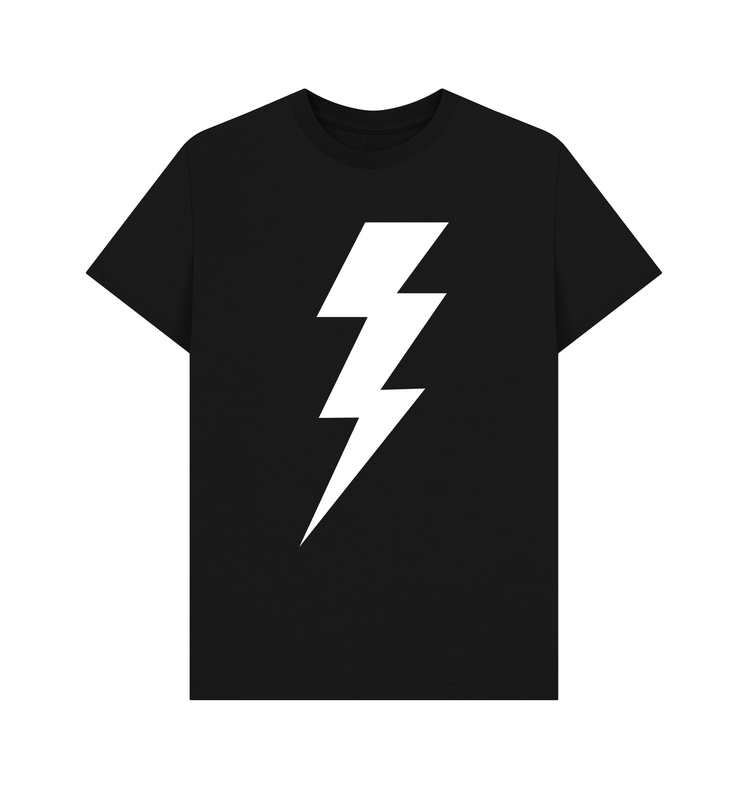 Black Printed T-shirt Front