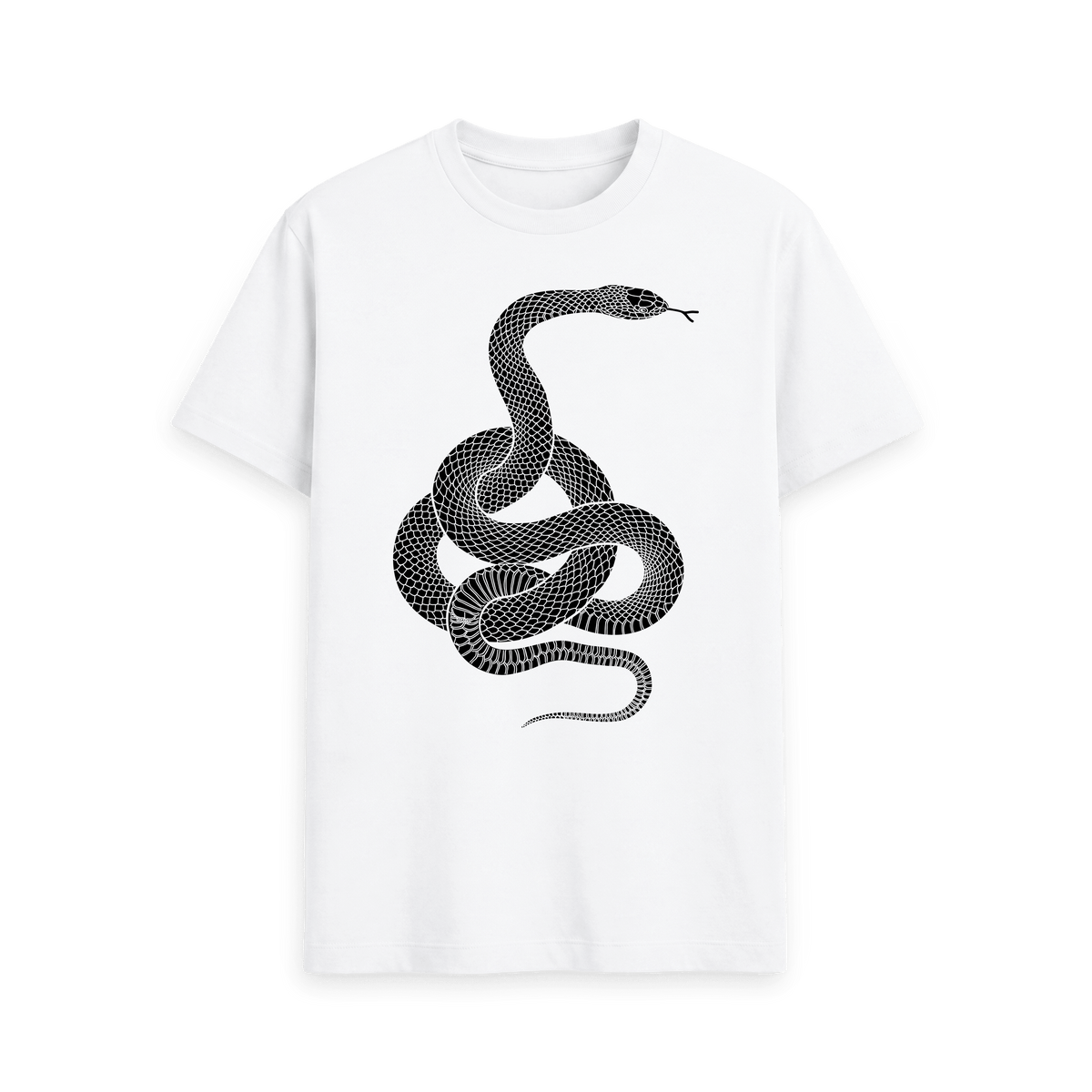 White Printed T-shirt Front