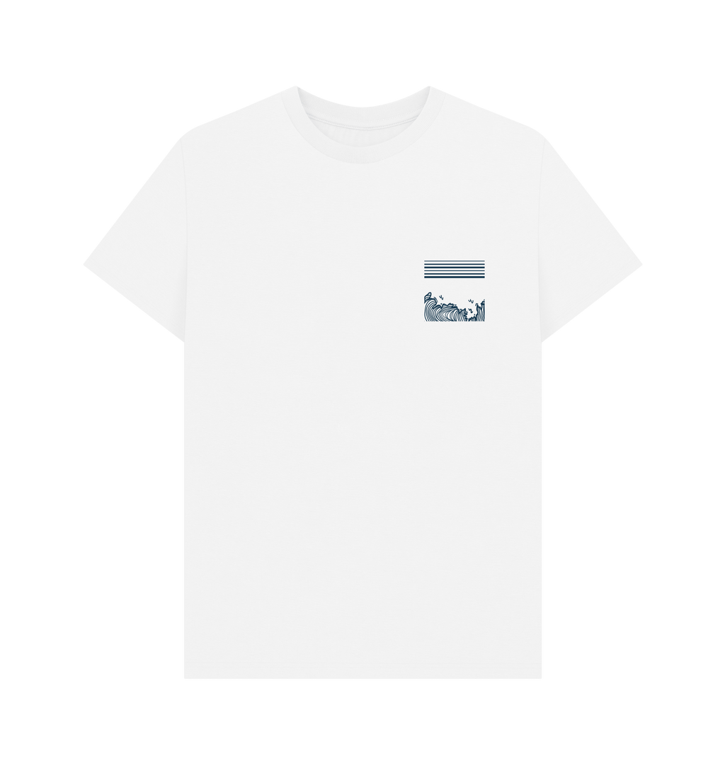 White Printed T-shirt Front