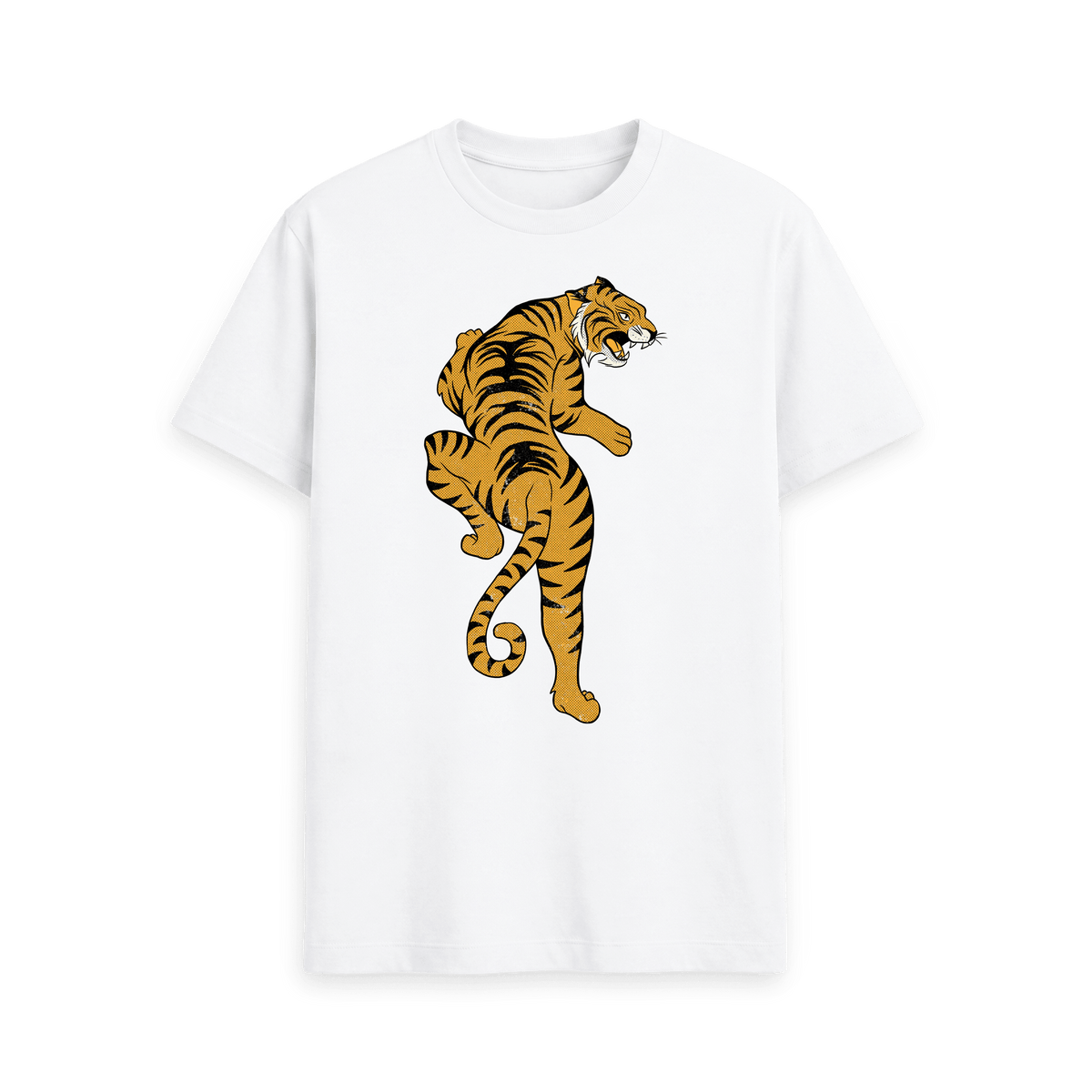 White Printed T-shirt Front