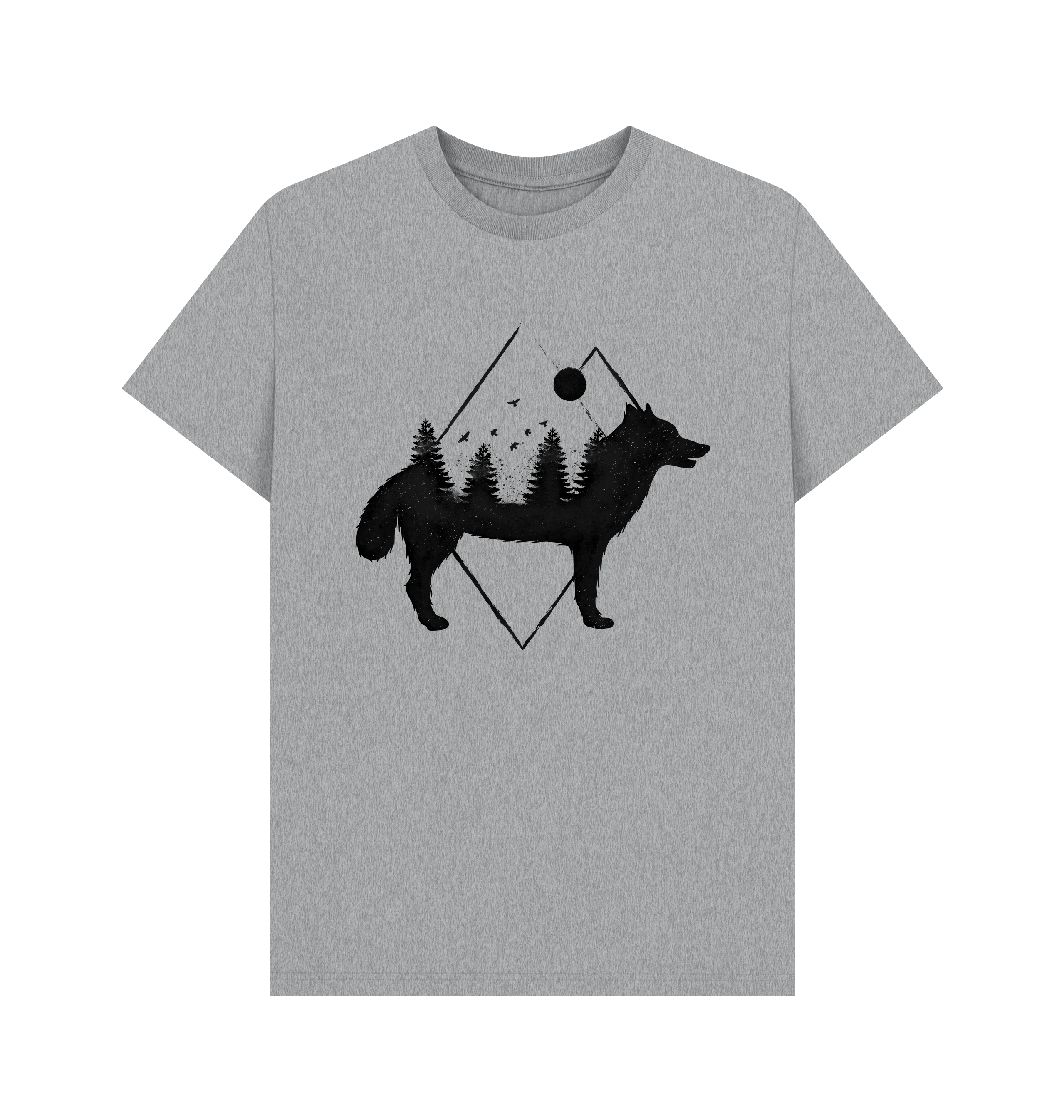 Athletic Grey Printed T-shirt Front