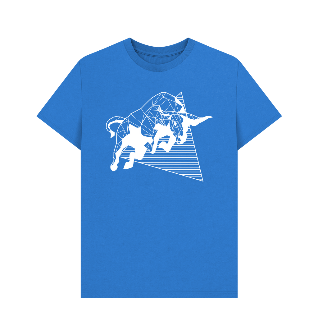 Bright Blue Printed T-shirt Front