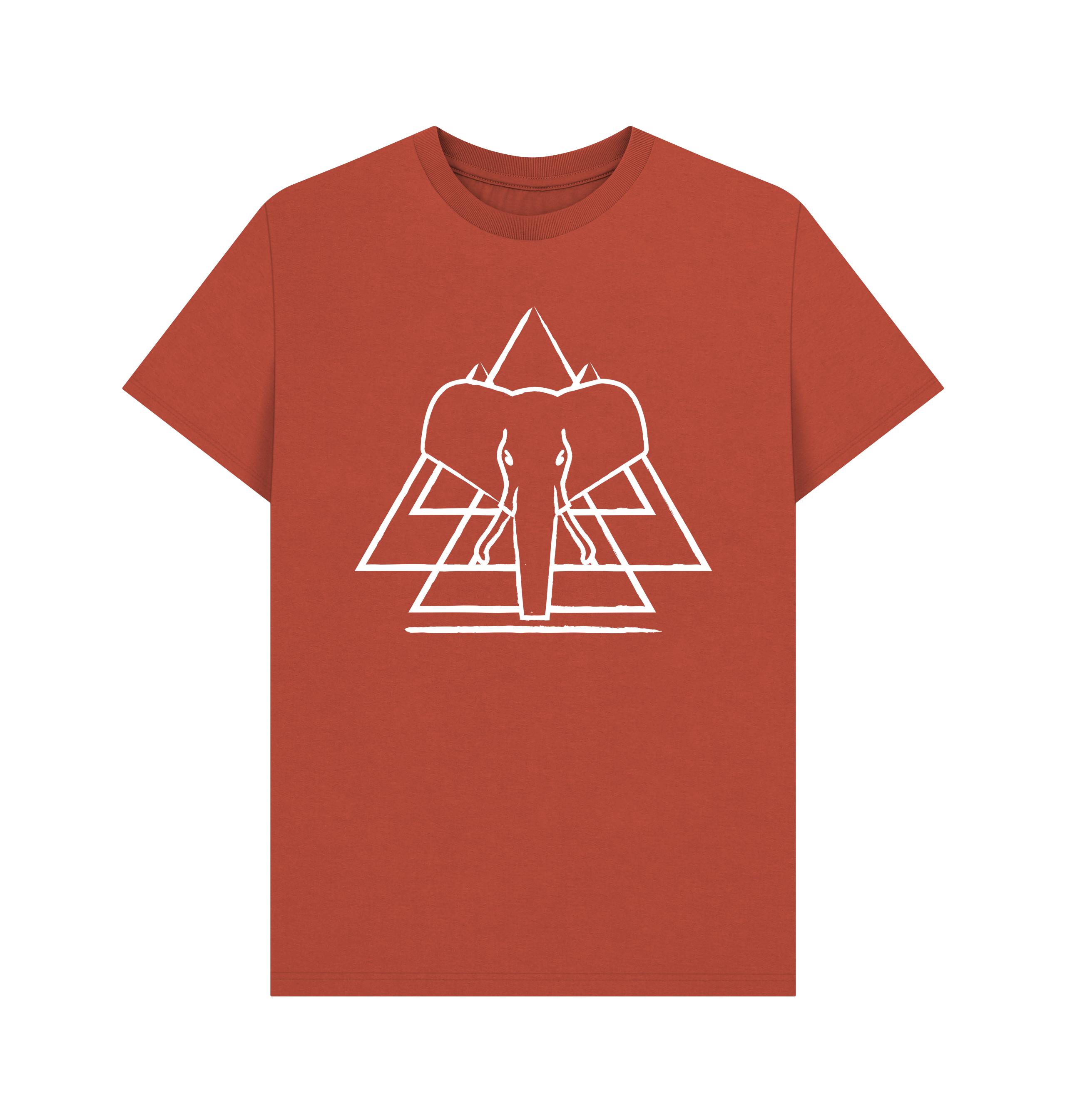 Rust Printed T-shirt Front