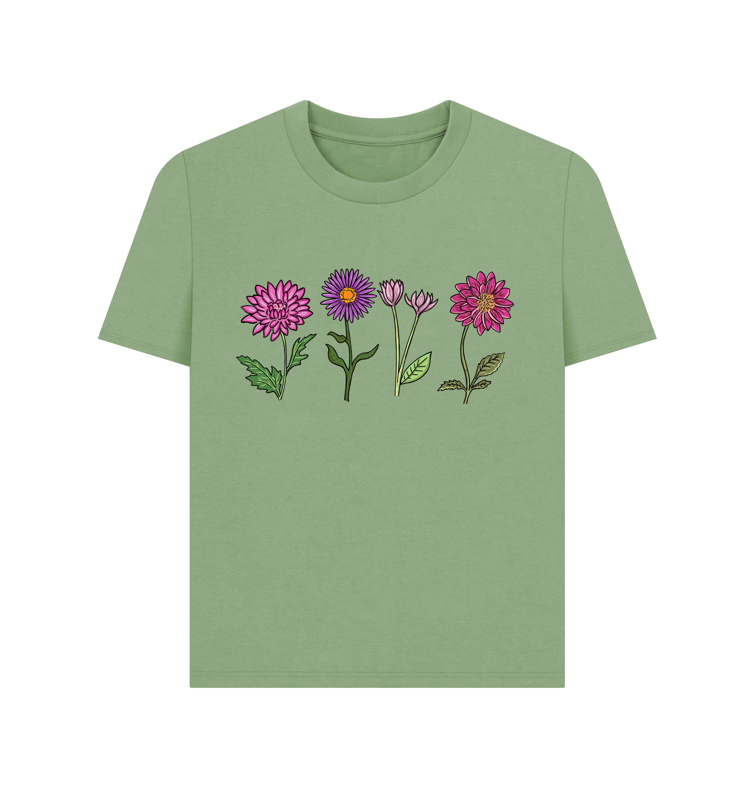 Sage Printed T-shirt Front