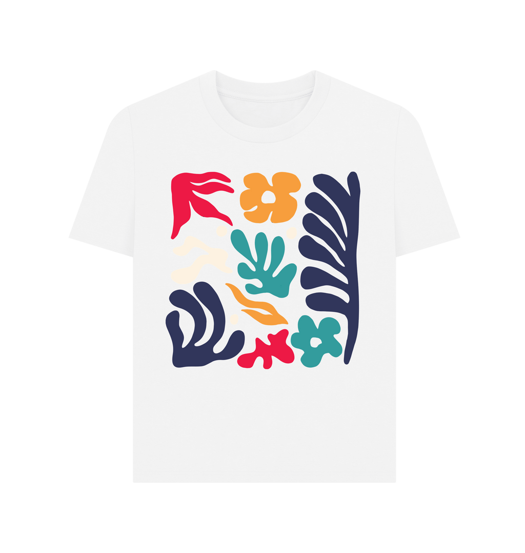 White Printed T-shirt Front