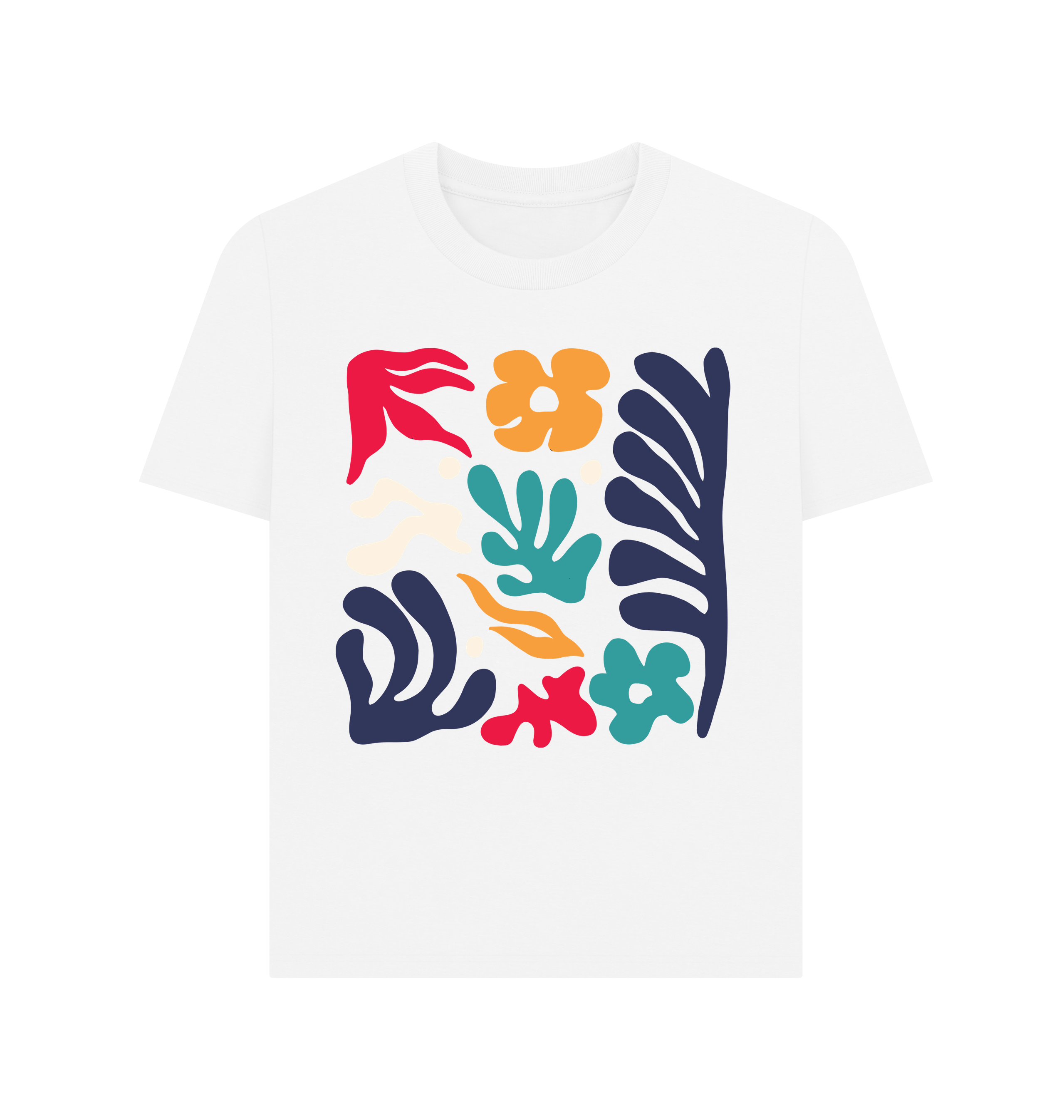 White Printed T-shirt Front