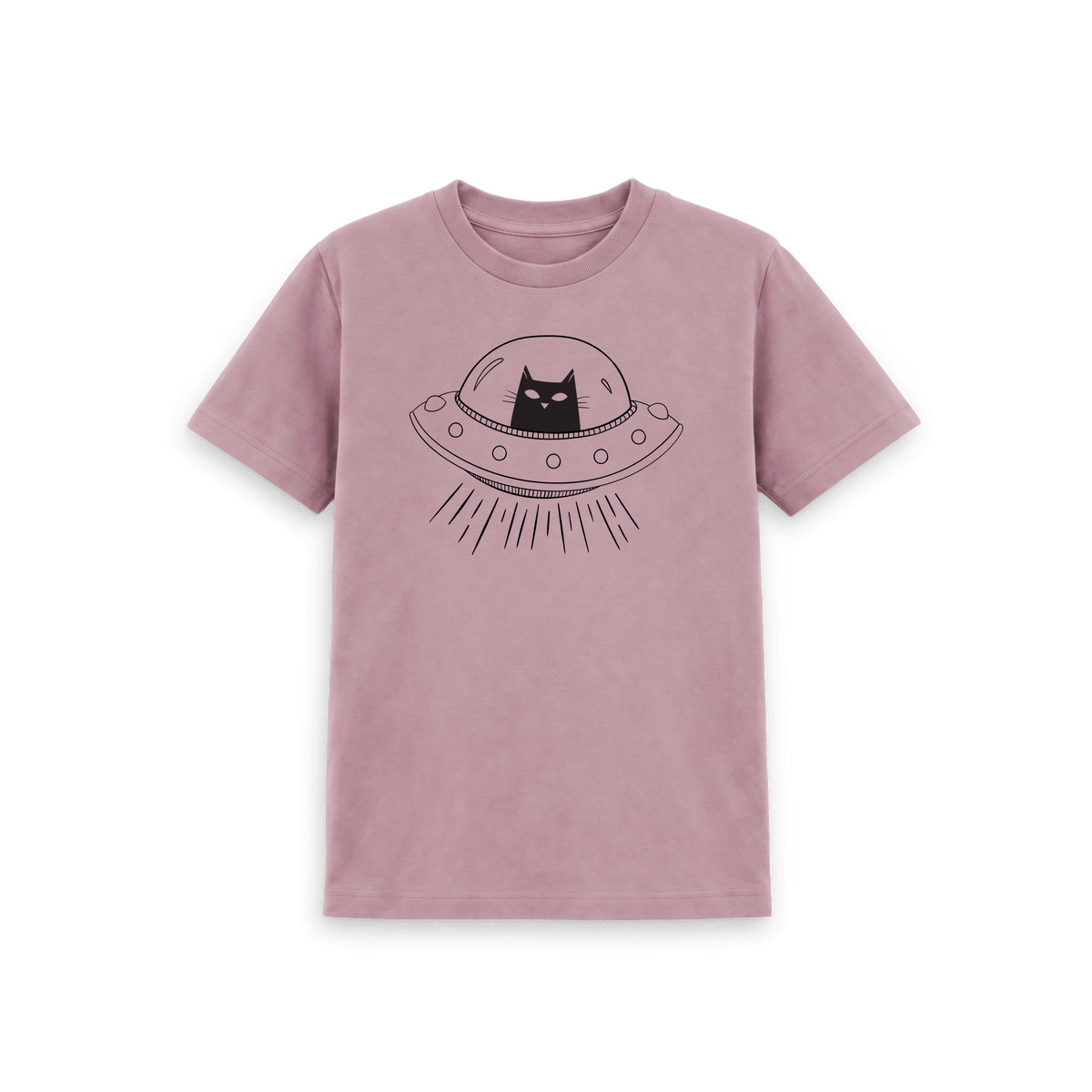 Mauve Printed Kids T-Shirt Front