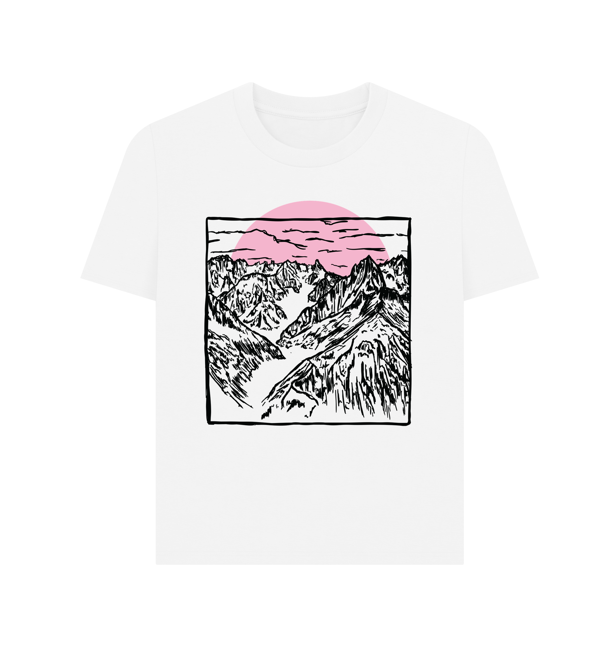 White Printed T-shirt Front