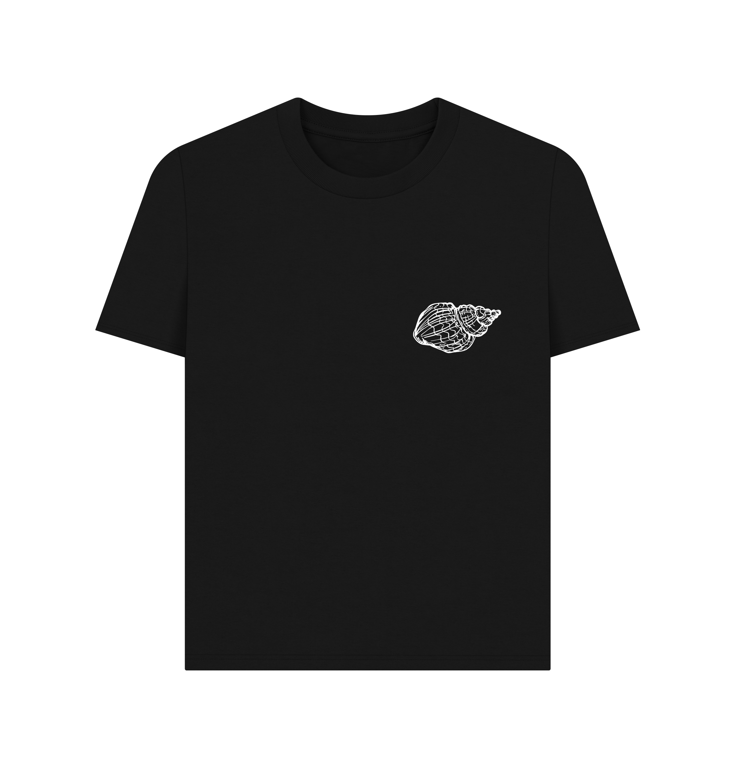 Black Printed T-shirt Front