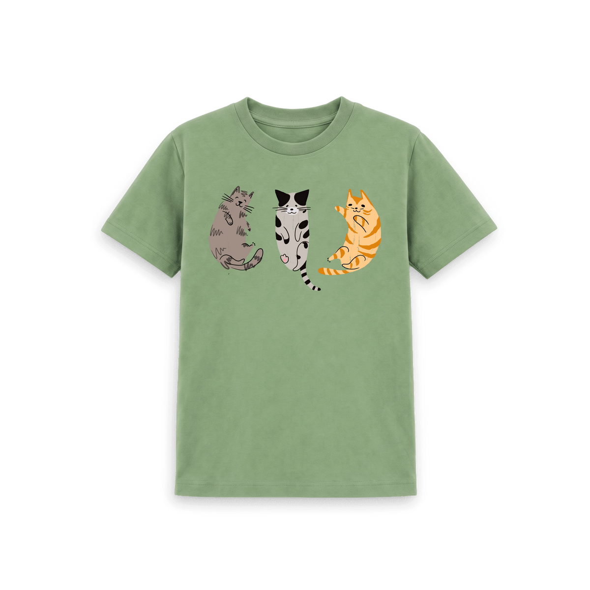 Sage Printed Kids T-Shirt Front