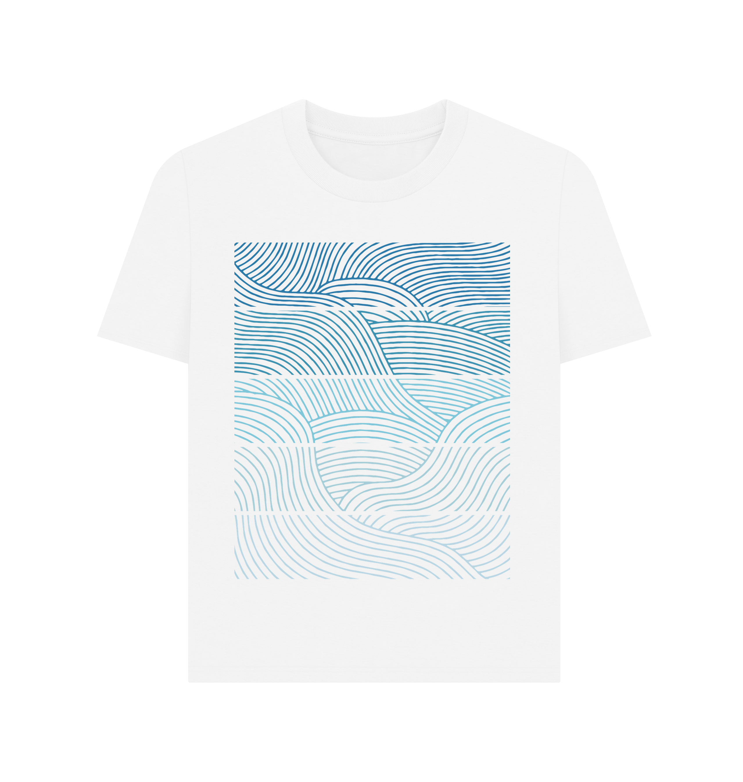 White Printed T-shirt Front