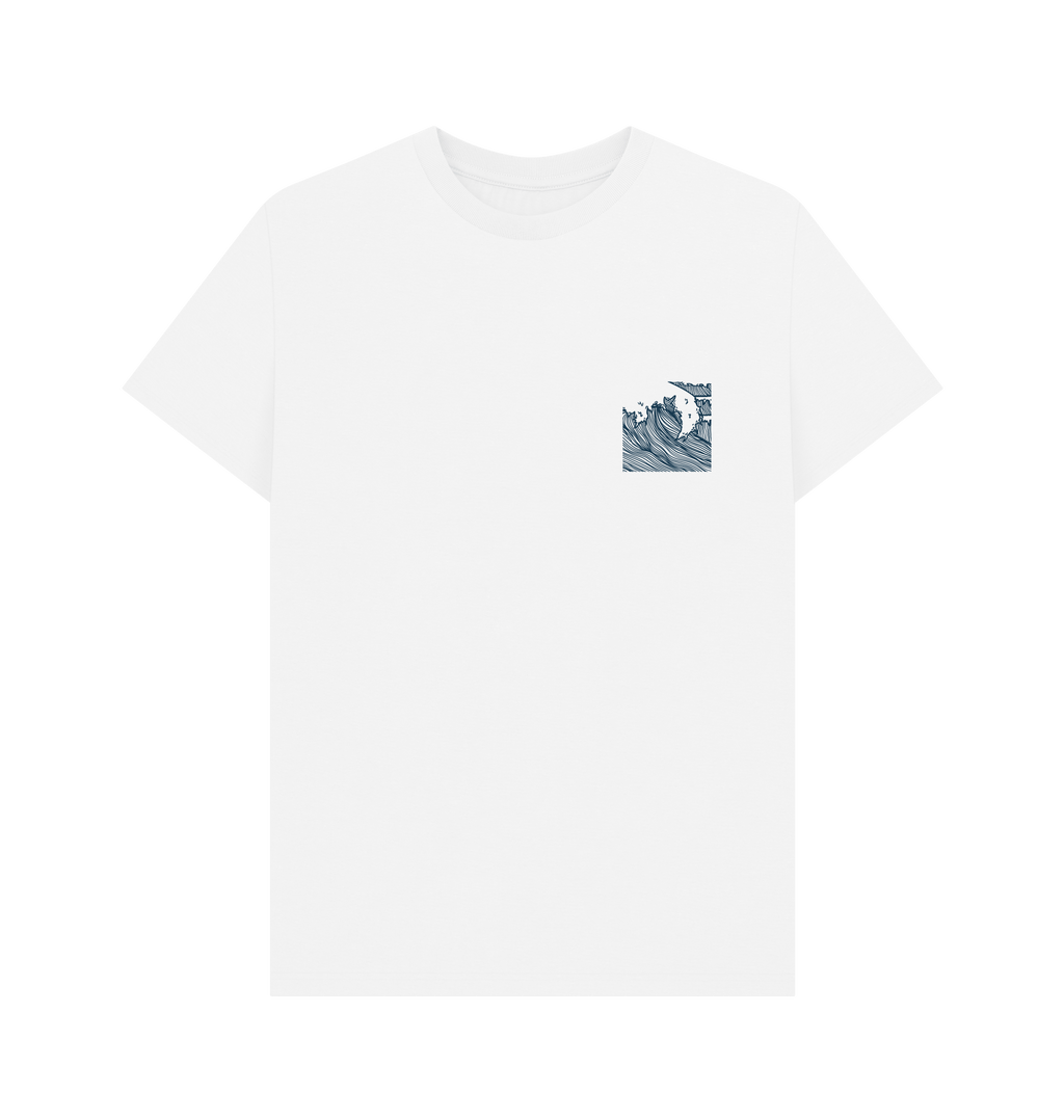 White Printed T-shirt Front