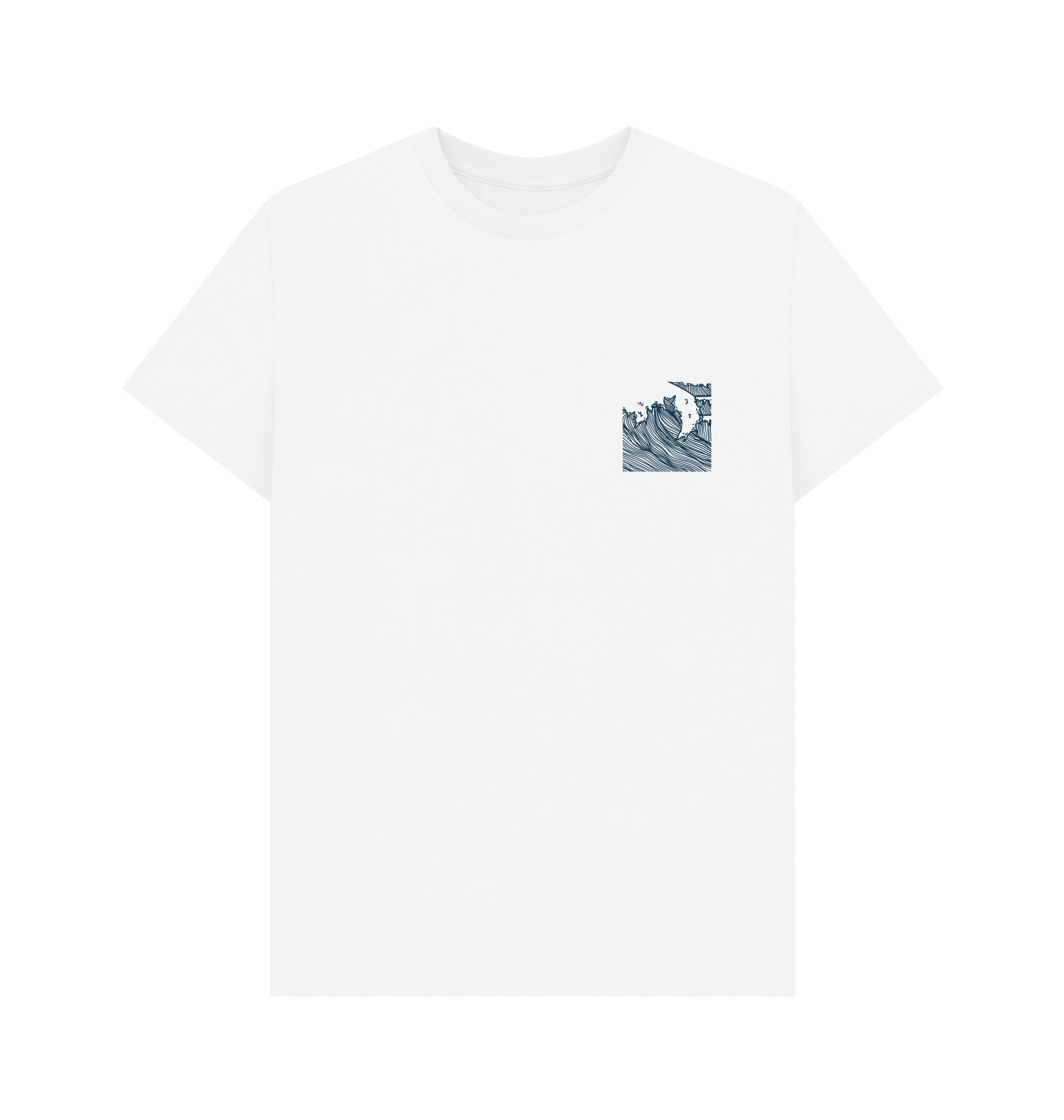 White Printed T-shirt Front