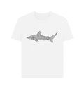 White Printed T-shirt Front