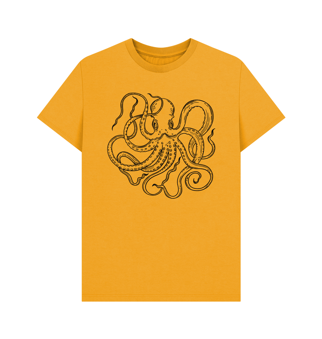 Mustard Printed T-shirt Front