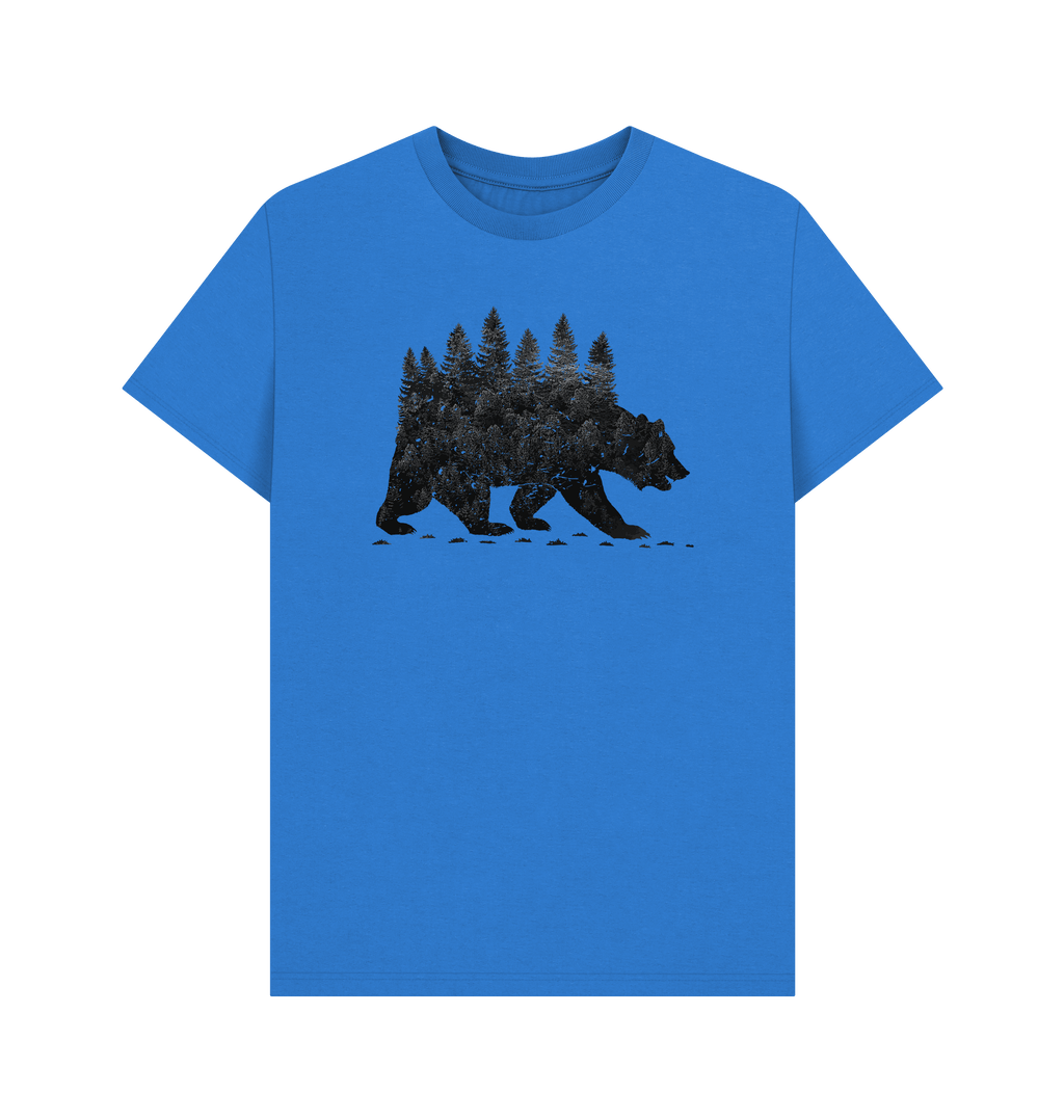 Bright Blue Printed T-shirt Front