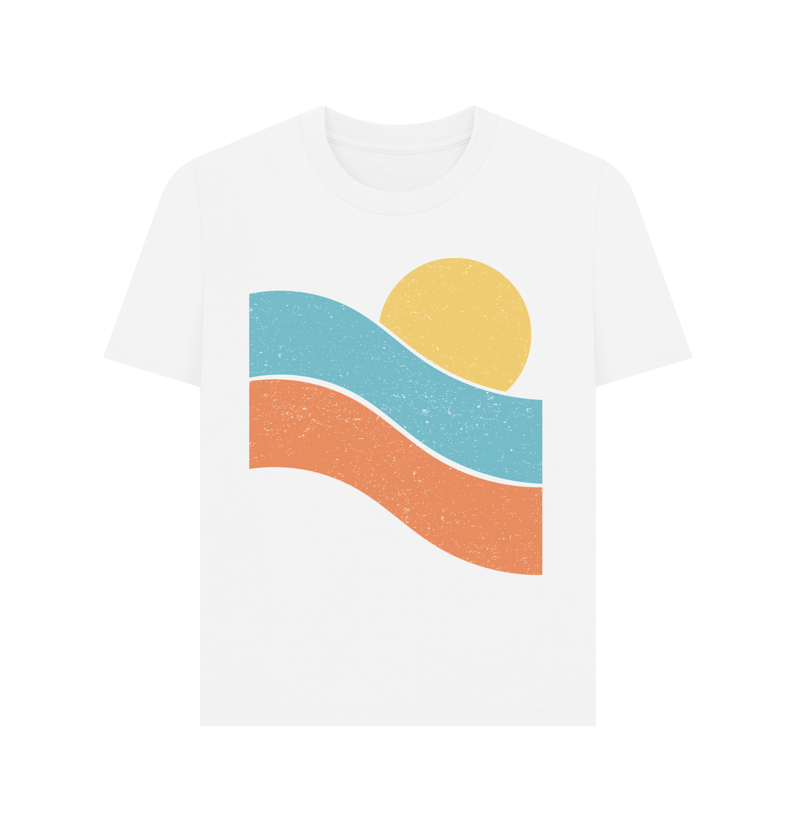 White Printed T-shirt Front