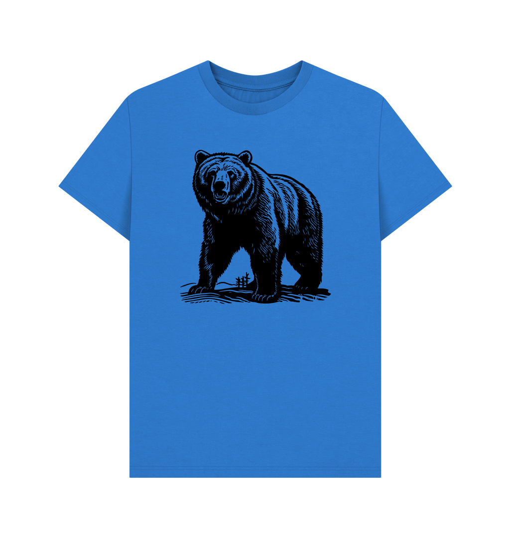 Bright Blue Printed T-shirt Front