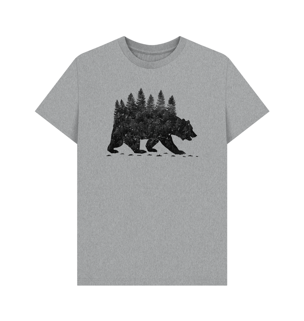 Athletic Grey Printed T-shirt Front