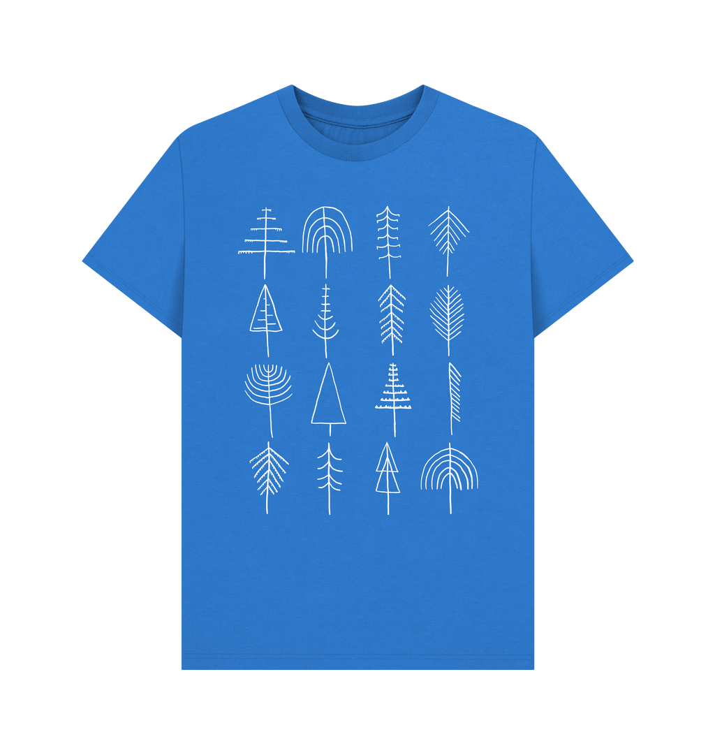Bright Blue Printed T-shirt Front