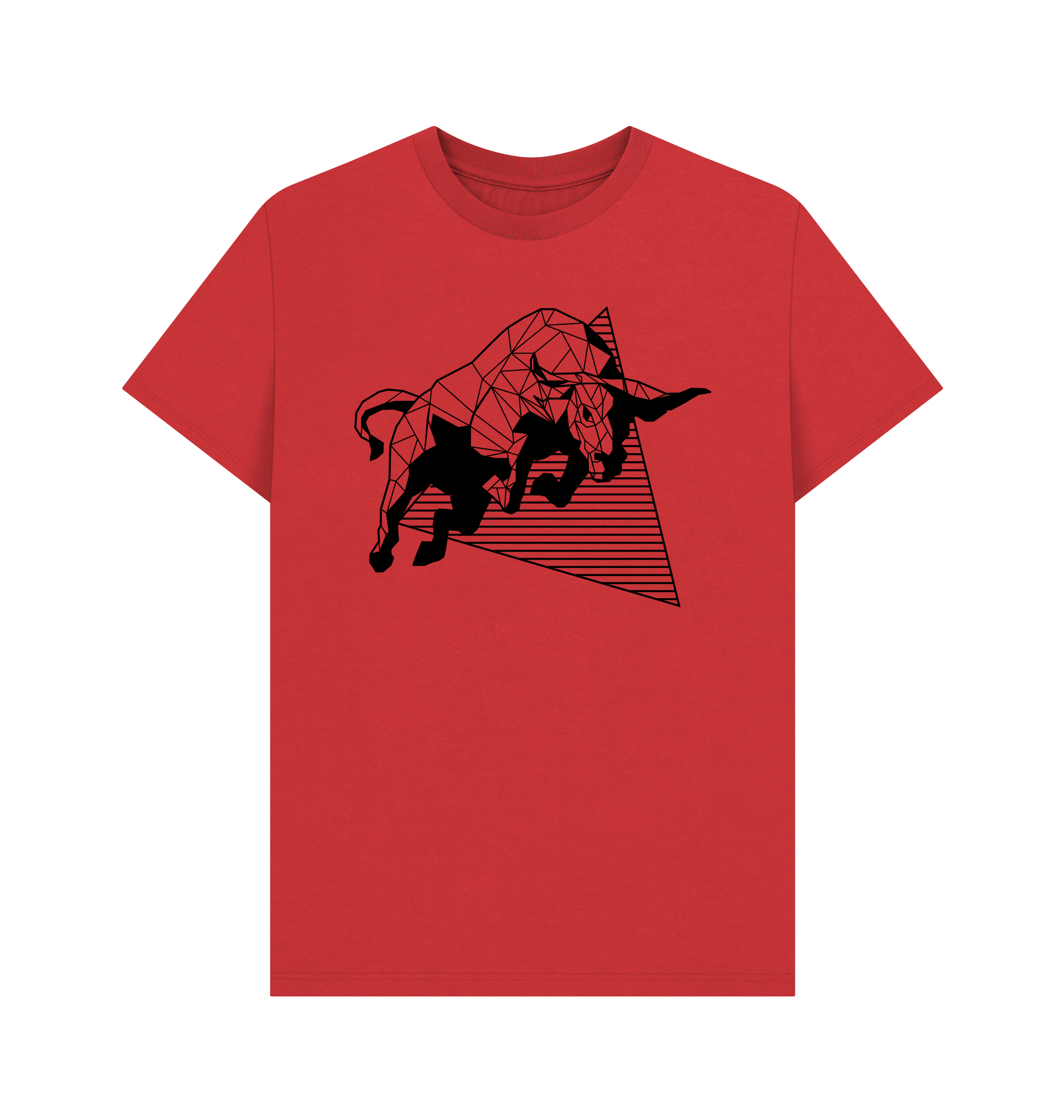 Red Printed T-shirt Front