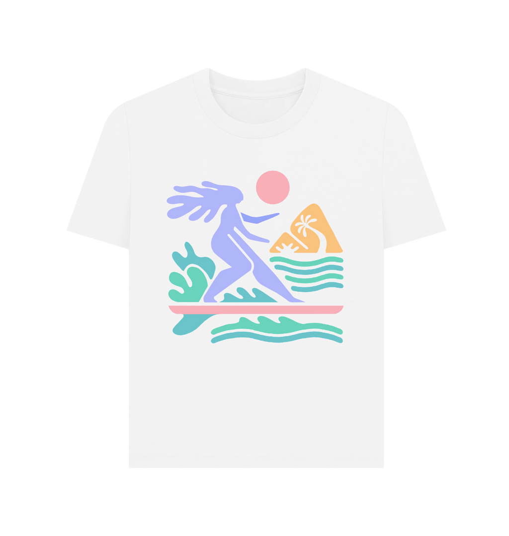 White Printed T-shirt Front