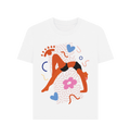 White Printed T-shirt Front