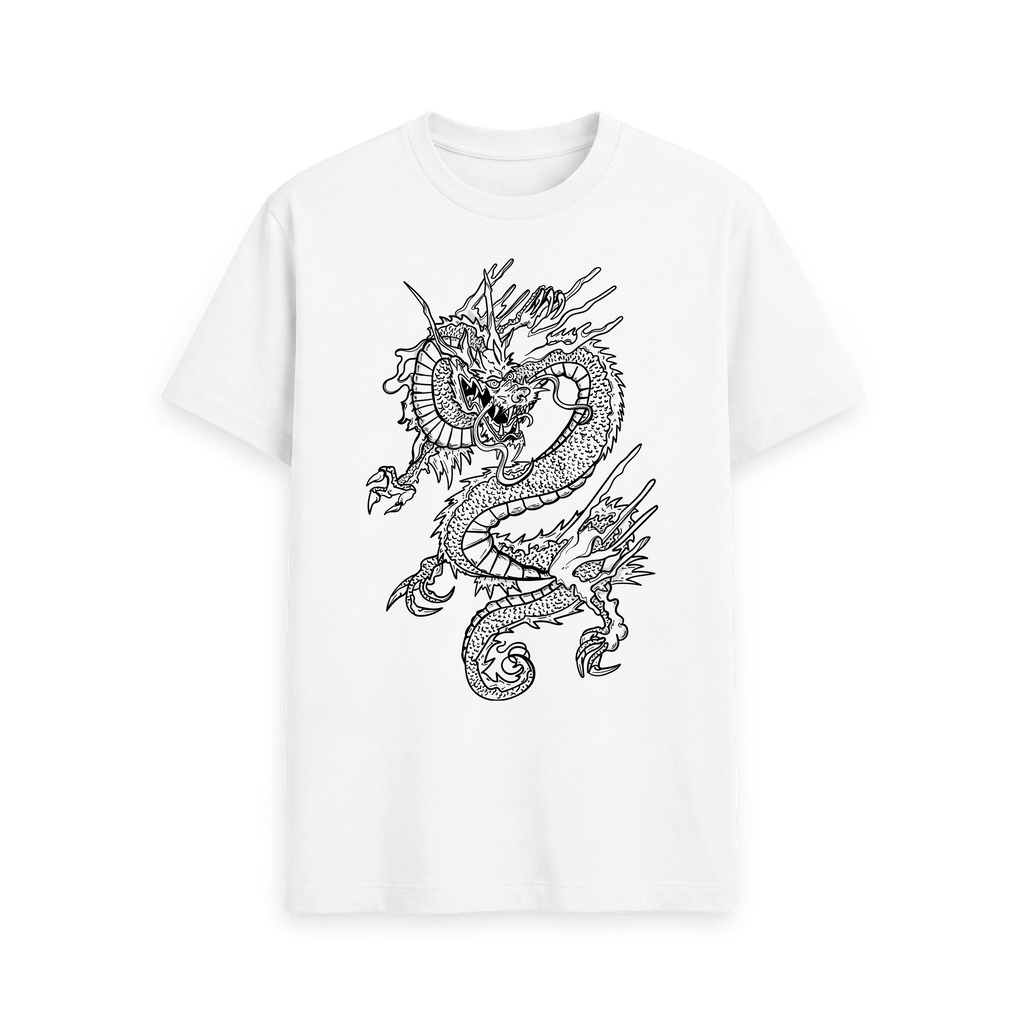 White Printed T-shirt Front