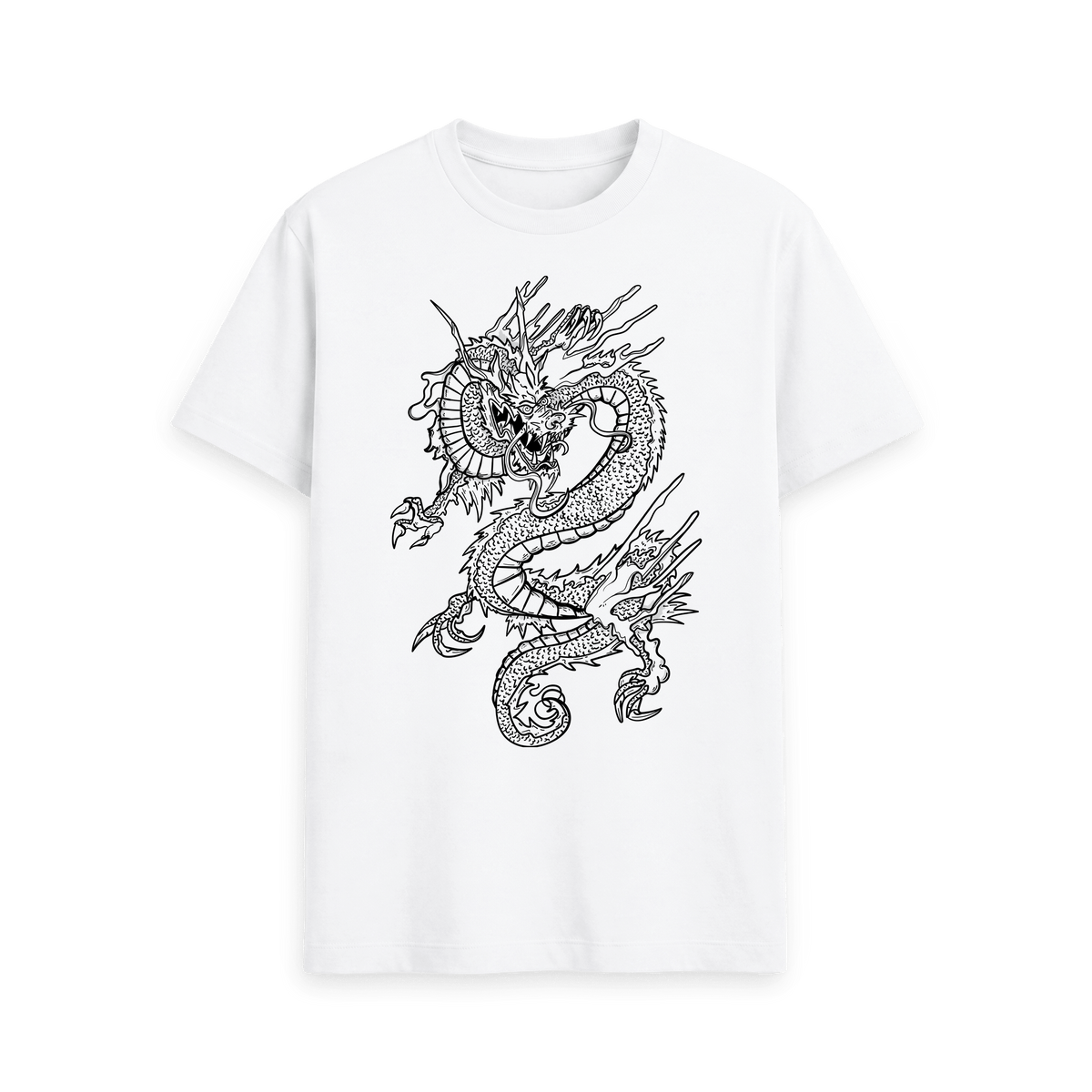 White Printed T-shirt Front