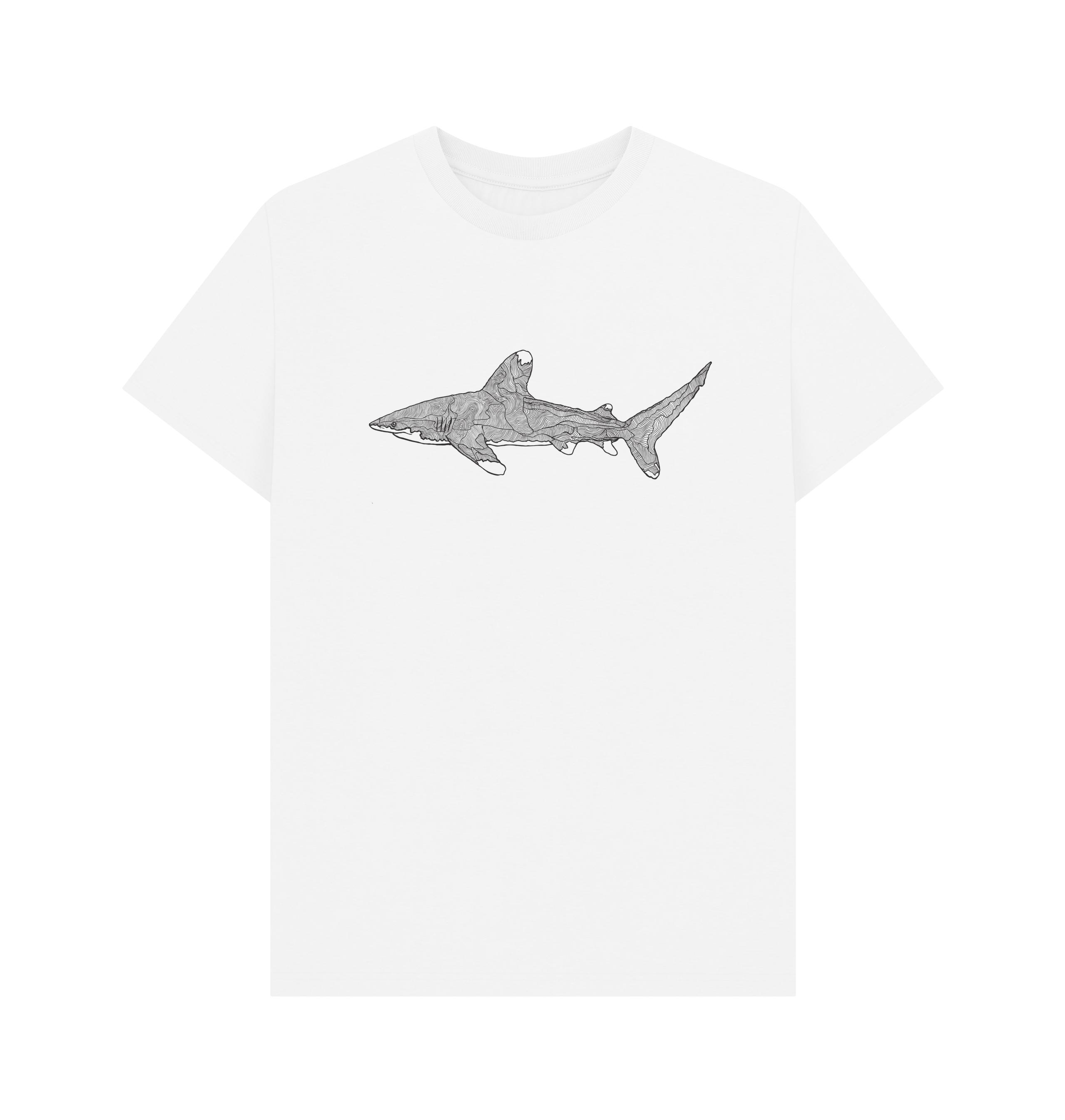 White Printed T-shirt Front