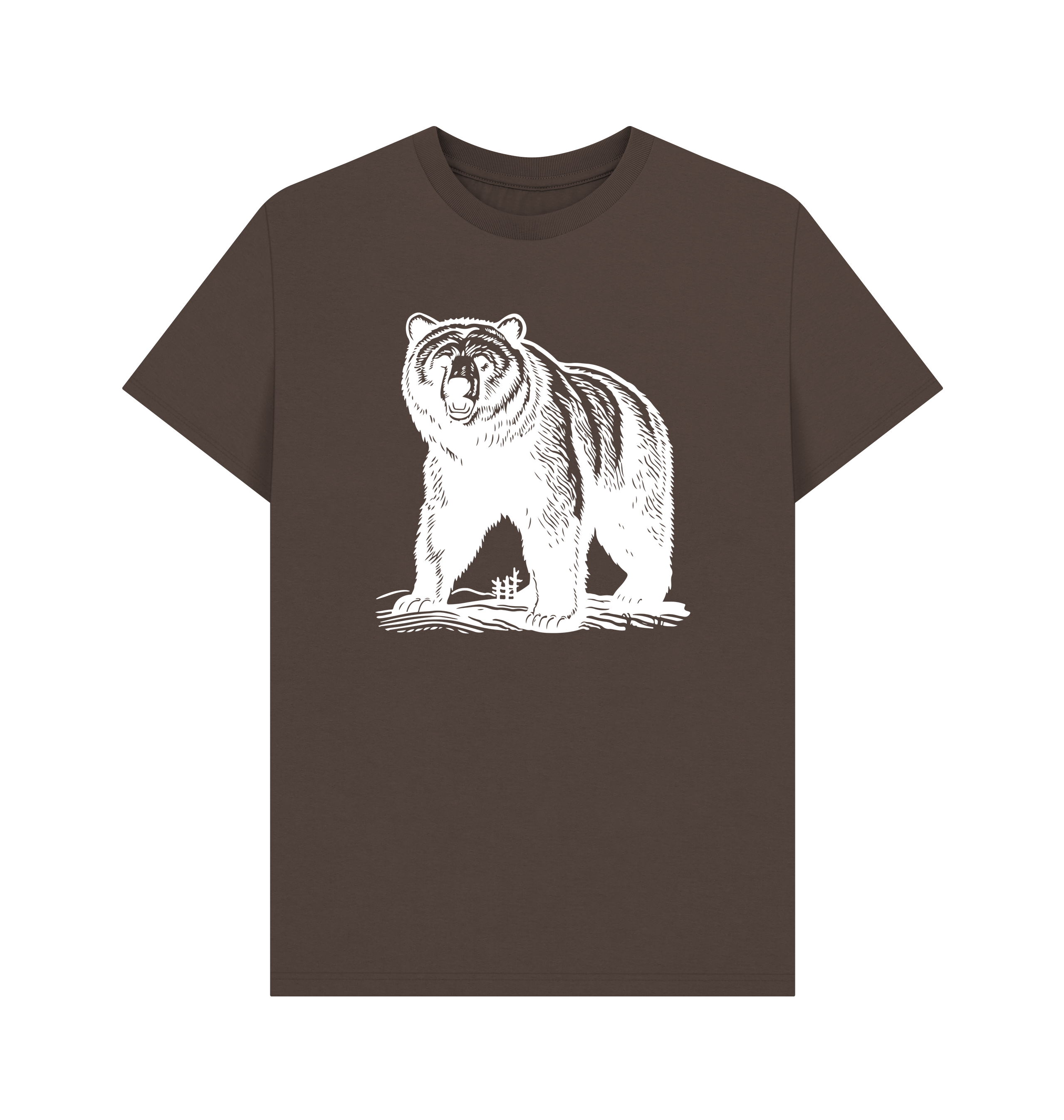 Chocolate Printed T-shirt Front