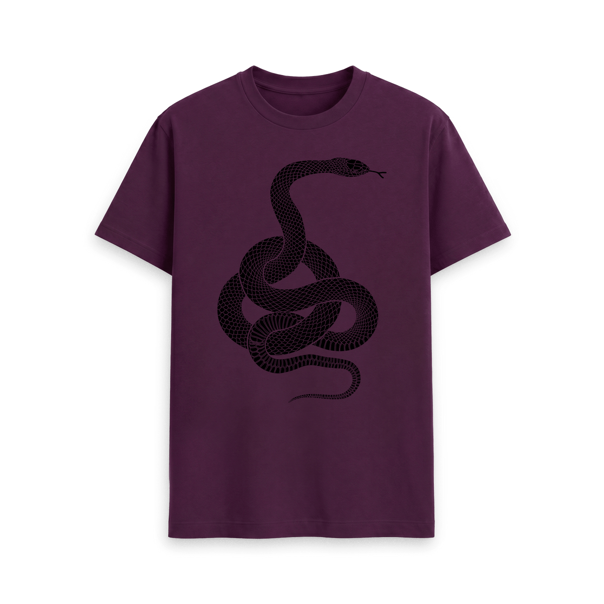 Purple Printed T-shirt Front