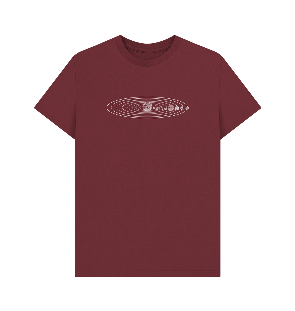 Red Wine Printed T-shirt Front