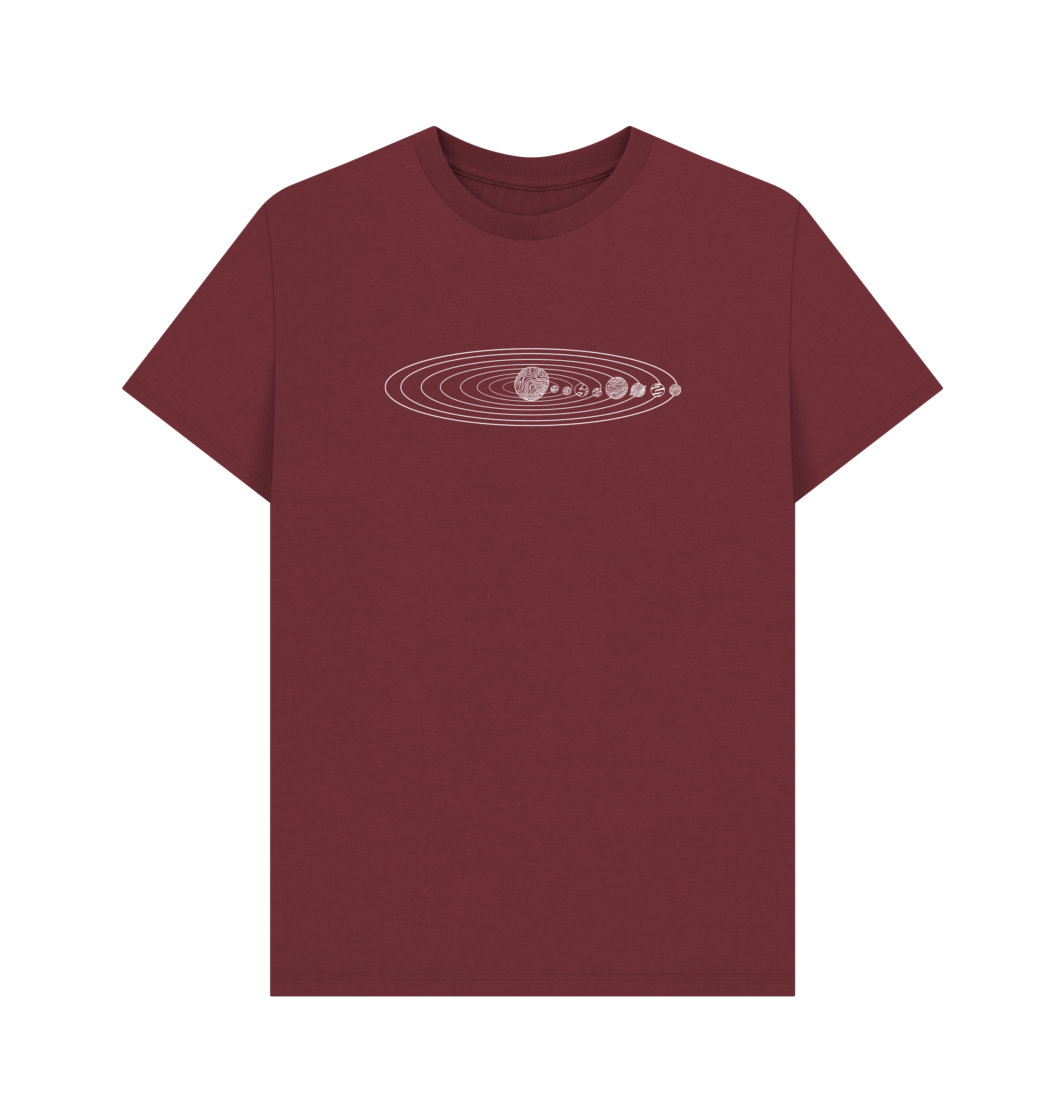 Red Wine Printed T-shirt Front