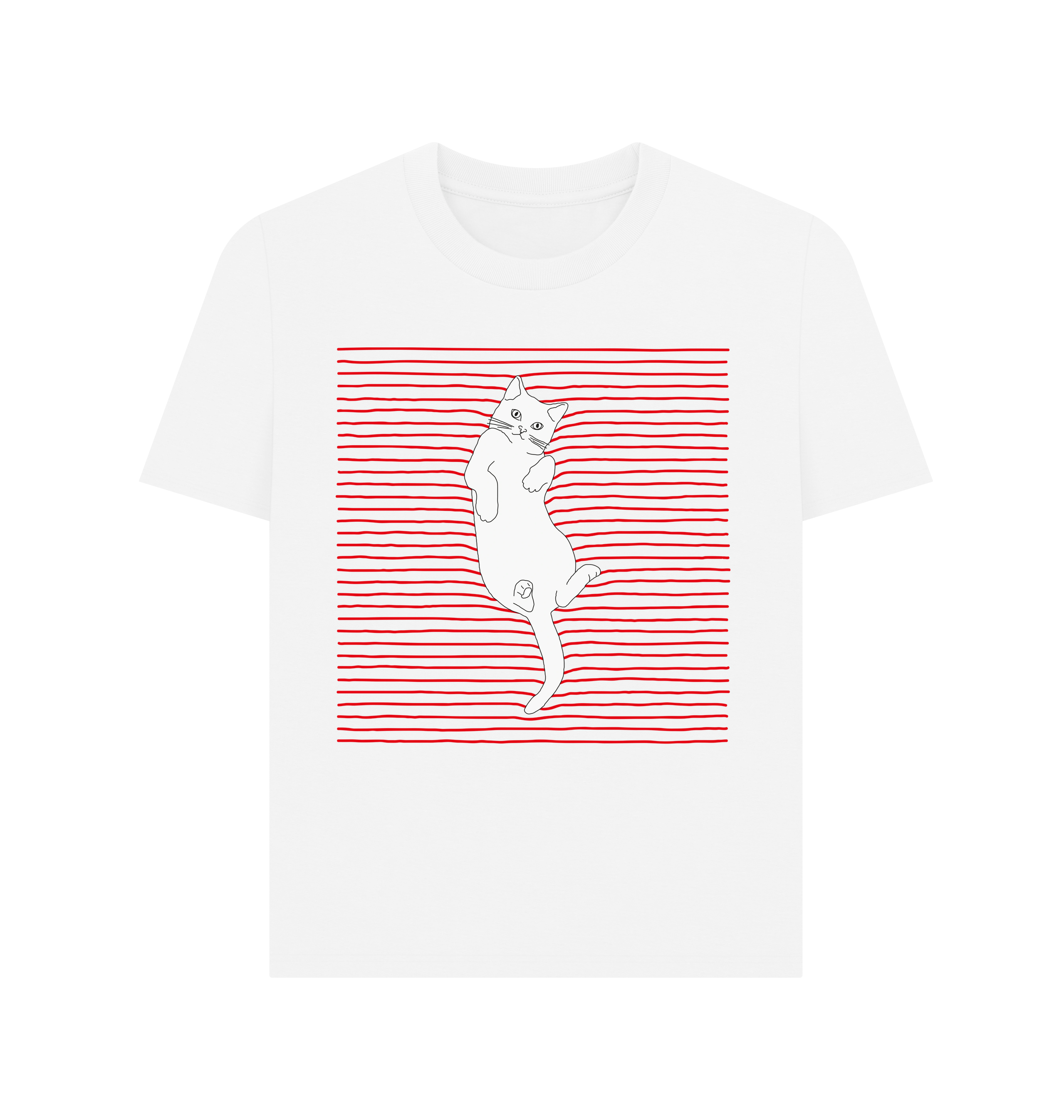 White Printed T-shirt Front