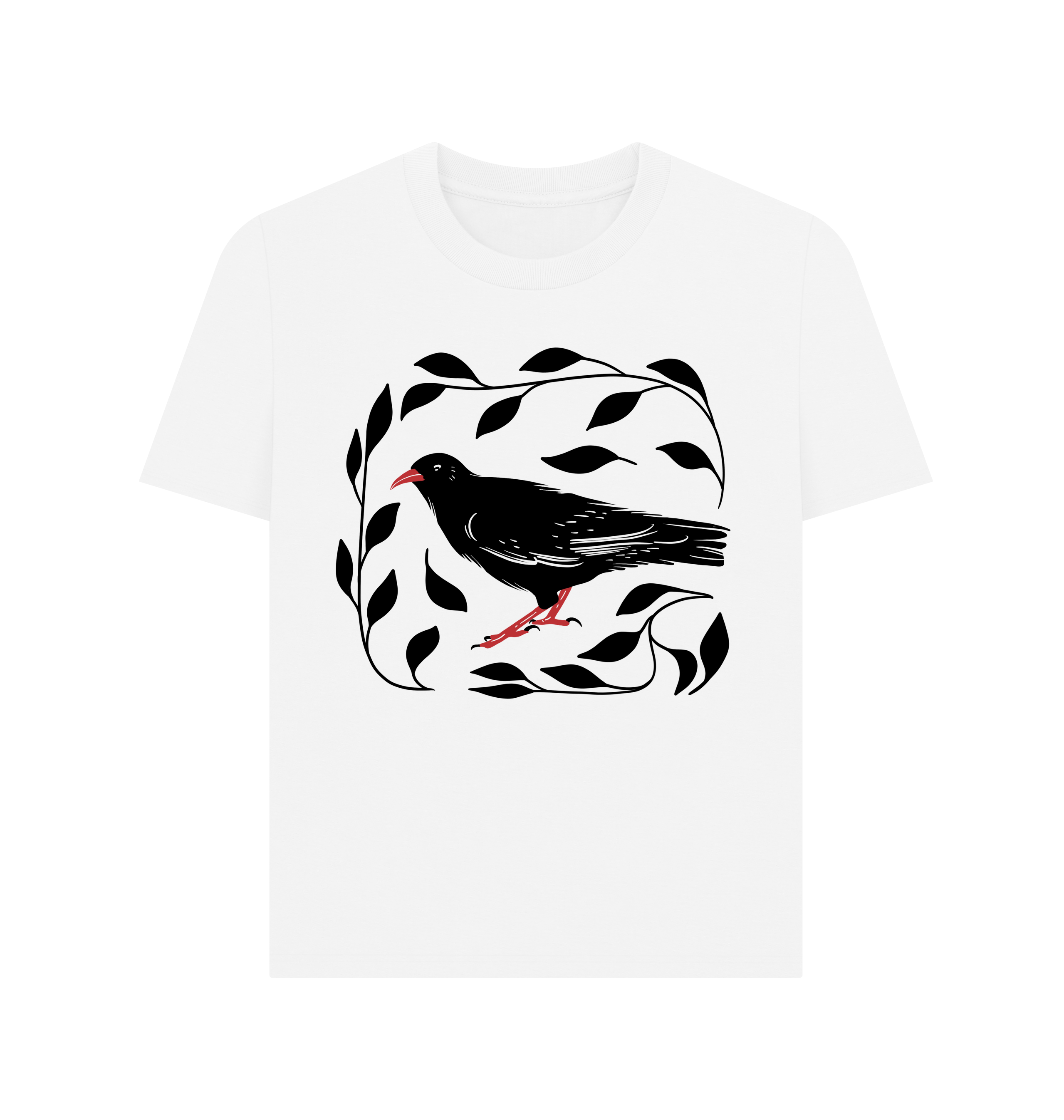 White Printed T-shirt Front