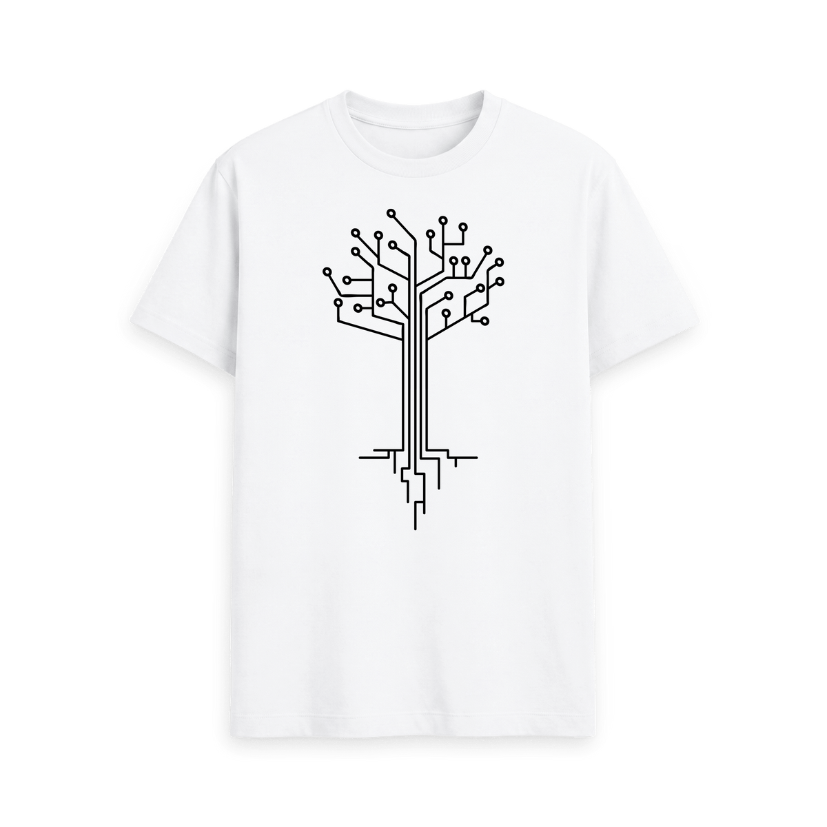 White Printed T-shirt Front